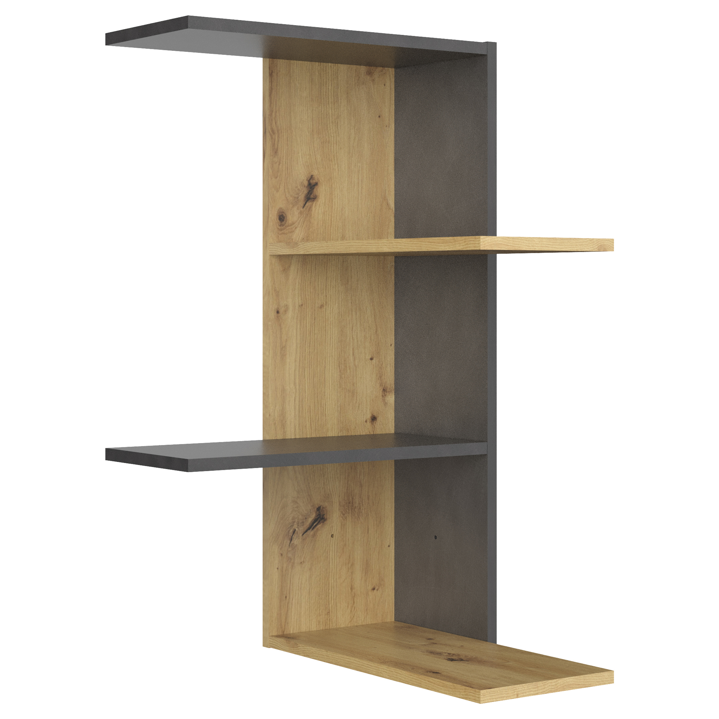 Corner Wall Shelf Manroku Artisan Oak Decor
