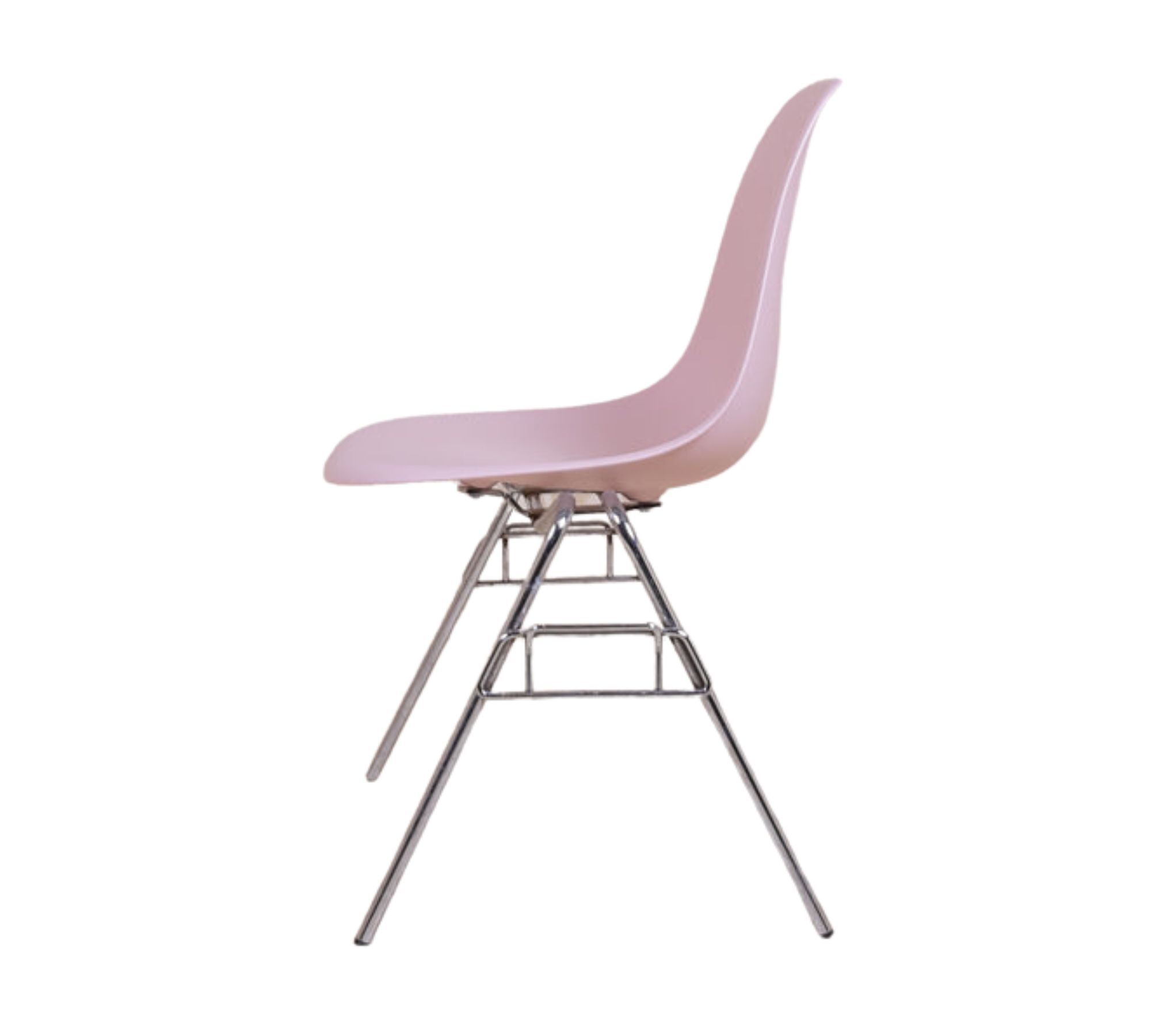 Eames DSS Plastic Side Chair Zartrosé