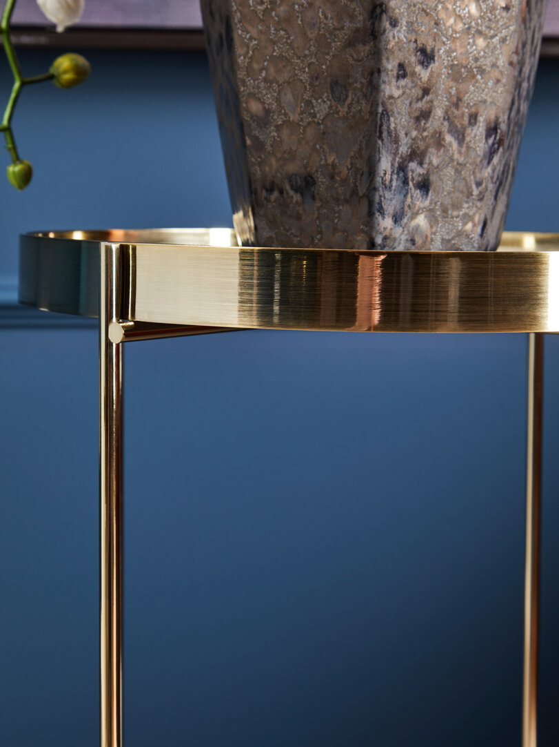 Allure Hoher Beistelltisch Gold