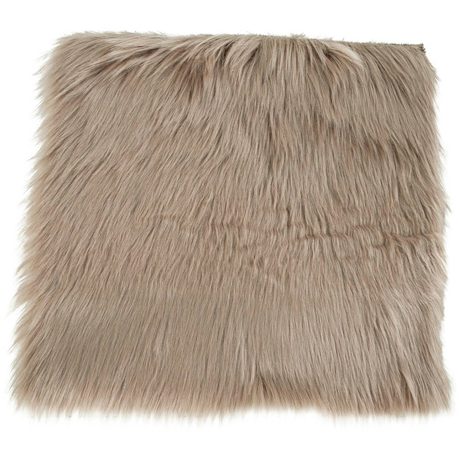 Sitzkissen Lambskin Artificial II Polyester Hellbraun