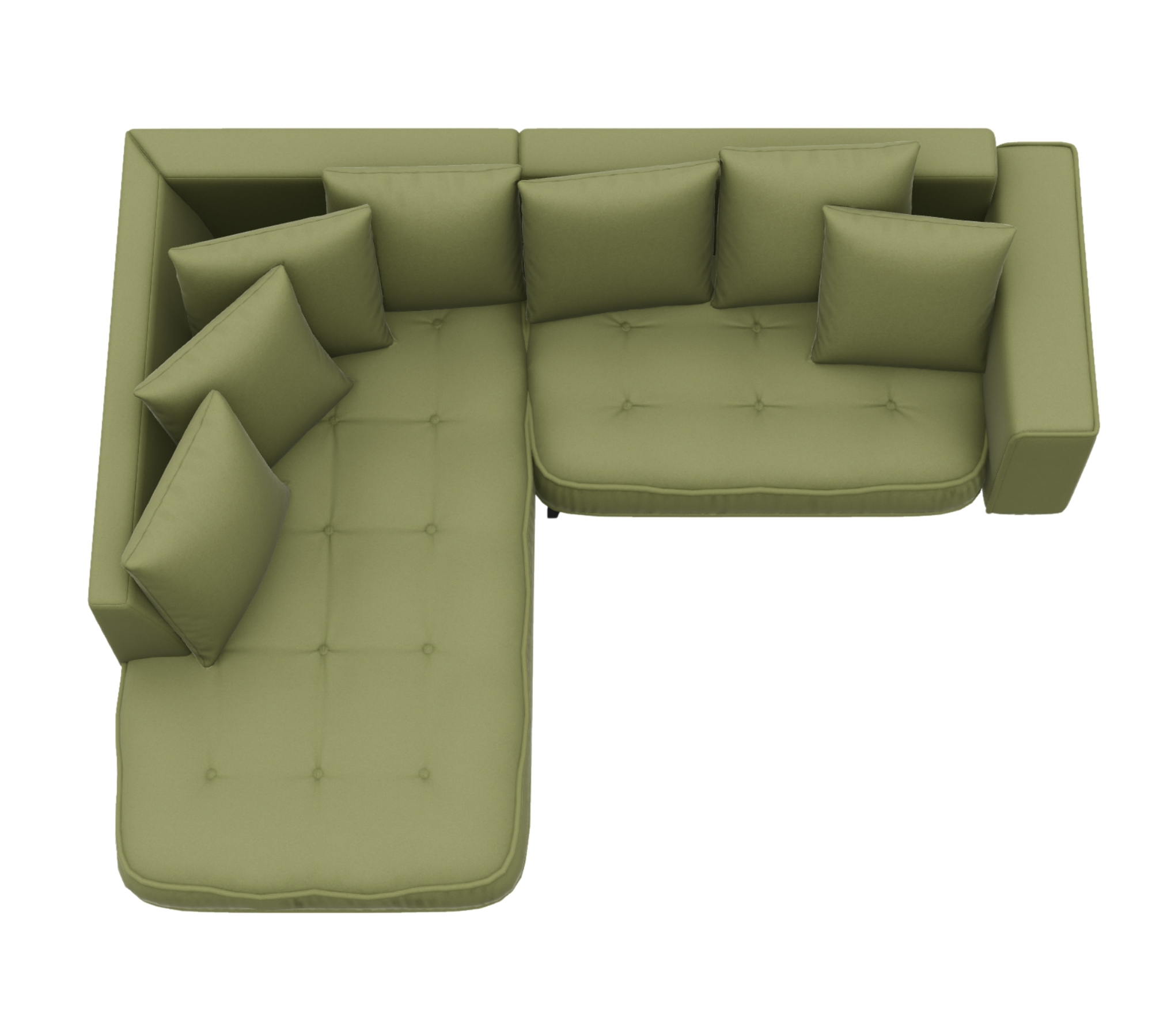 Vargen Sofa Récamiere Links Salvador Moosgrün 8