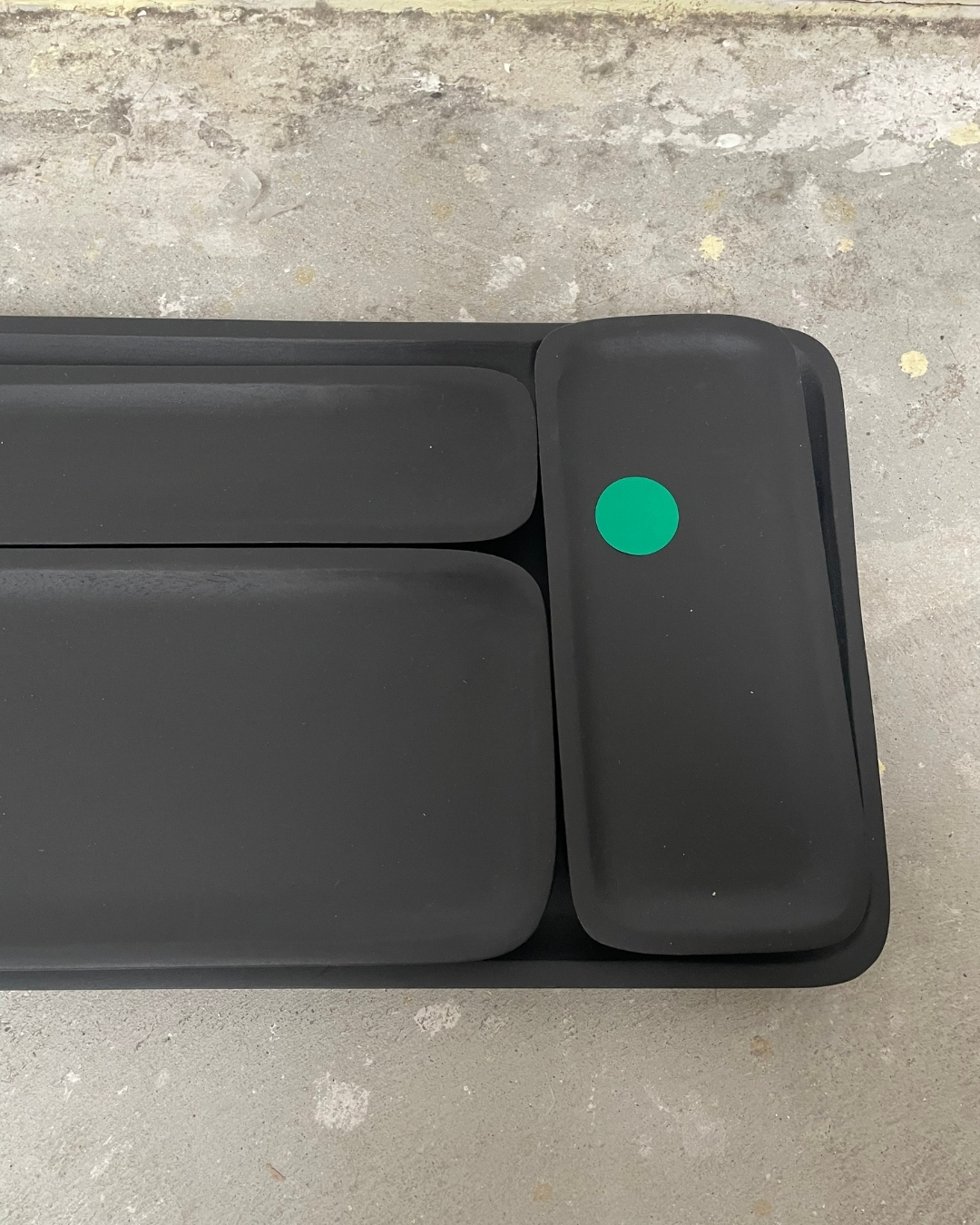 4x Planki Tablett Schwarz