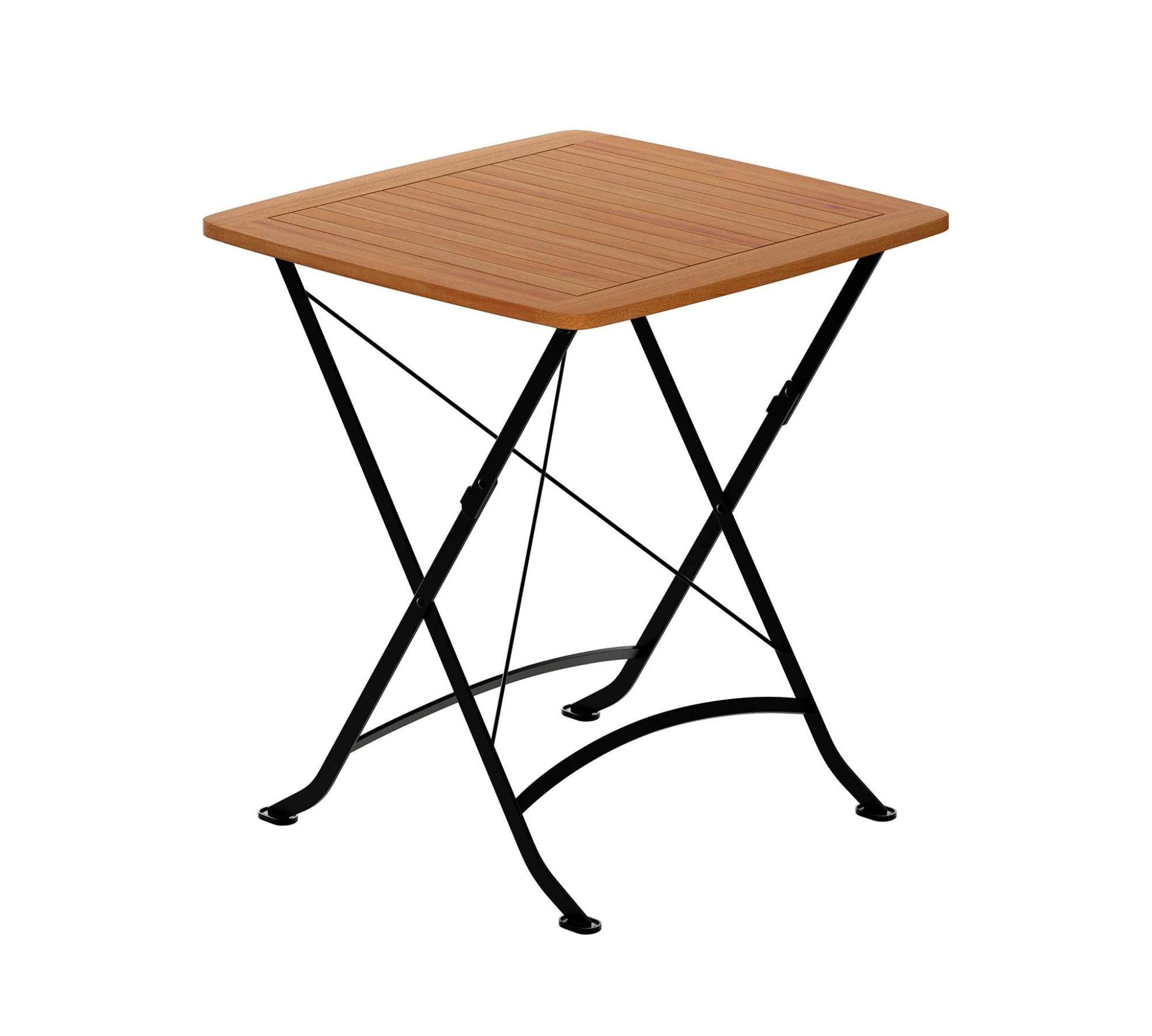 Gartentisch Holz Metall Braun