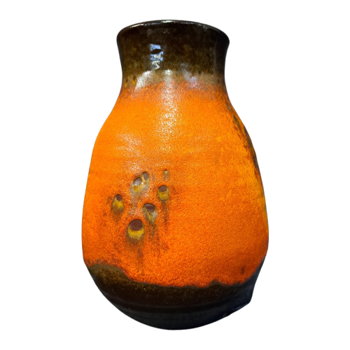 Fat Lava Vase Keramik Orange