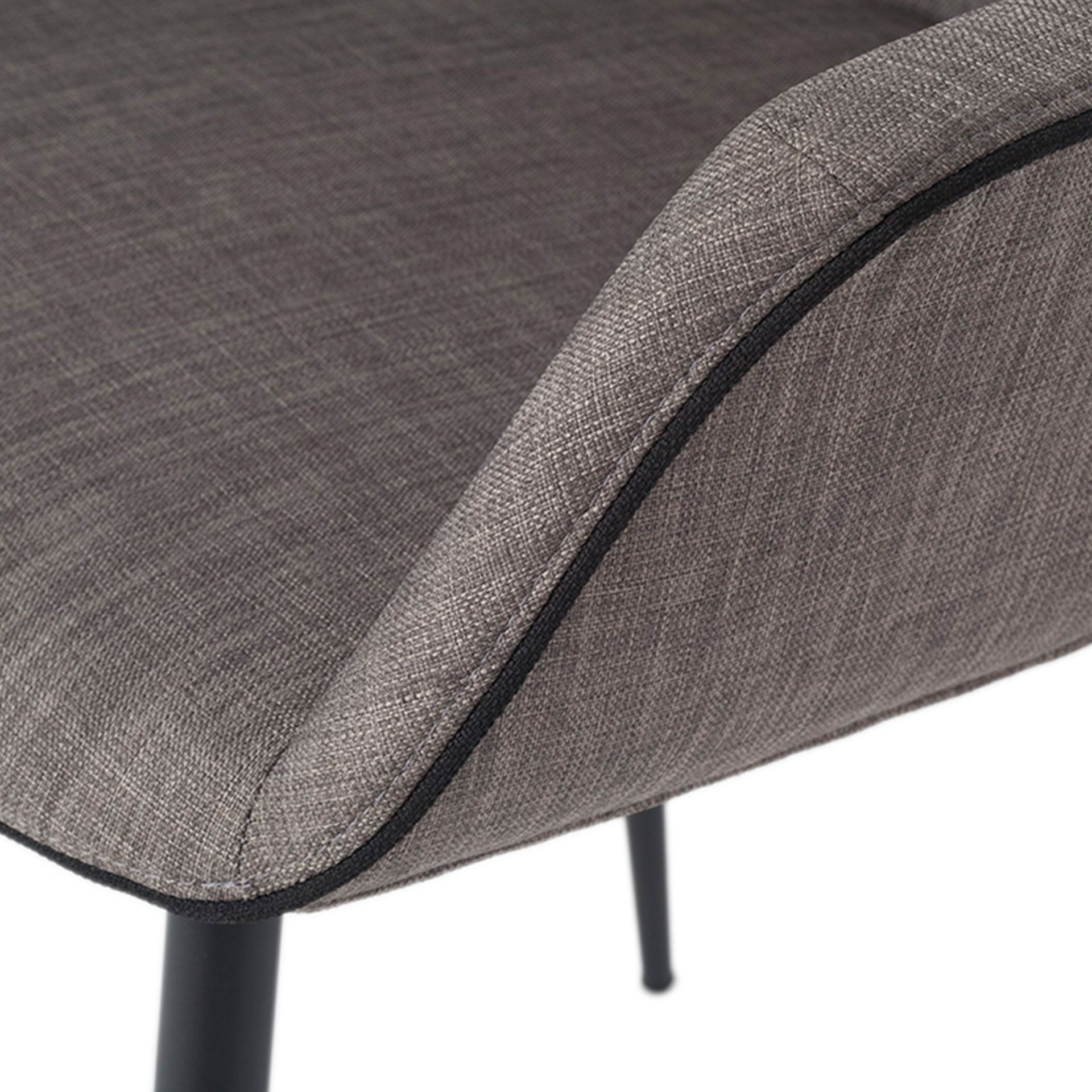 Dining chair fabric dark grey