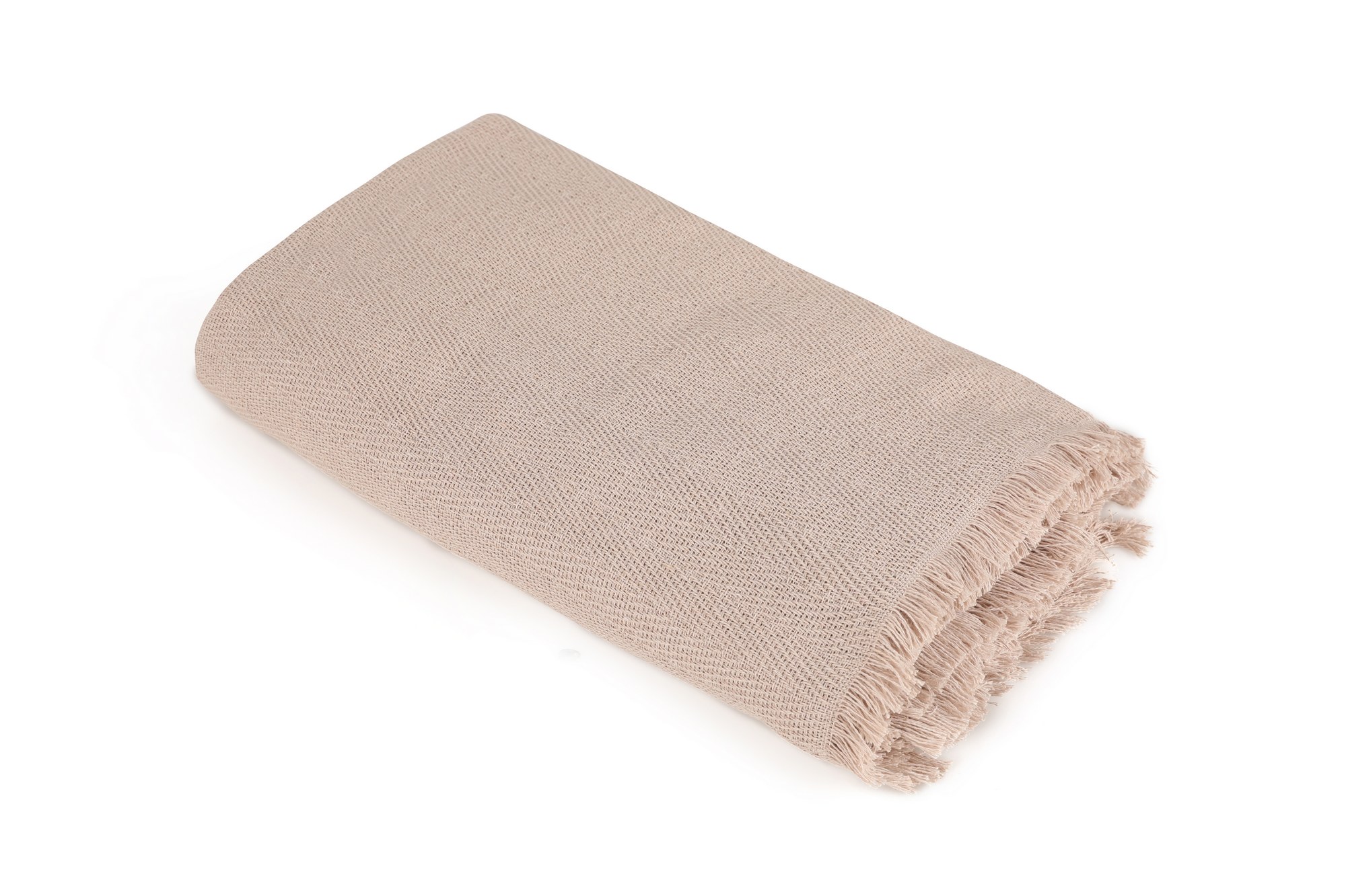 Blanket Recycled Cotton Beige