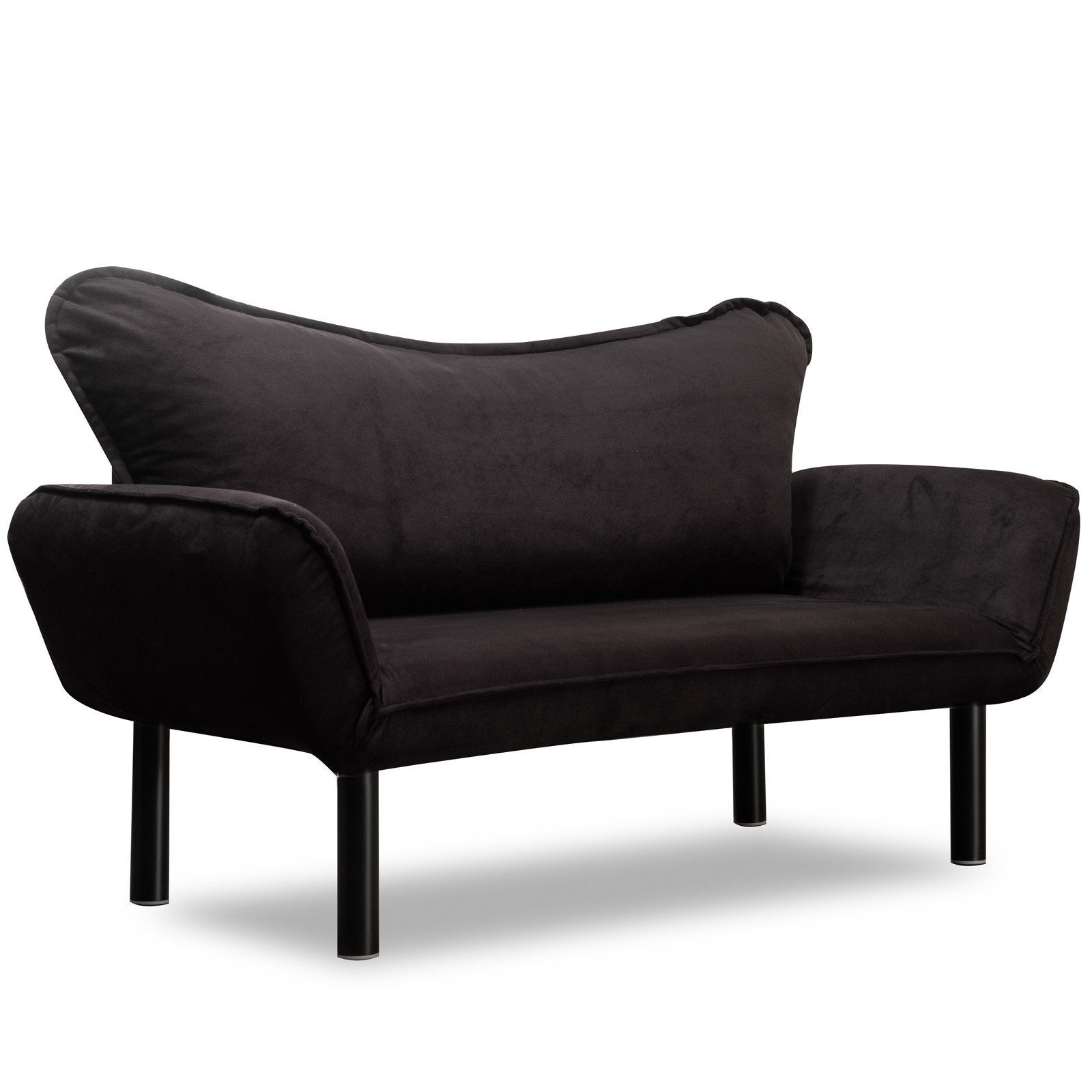 Chatto Schlafsofa 2-Sitzer Schwarz