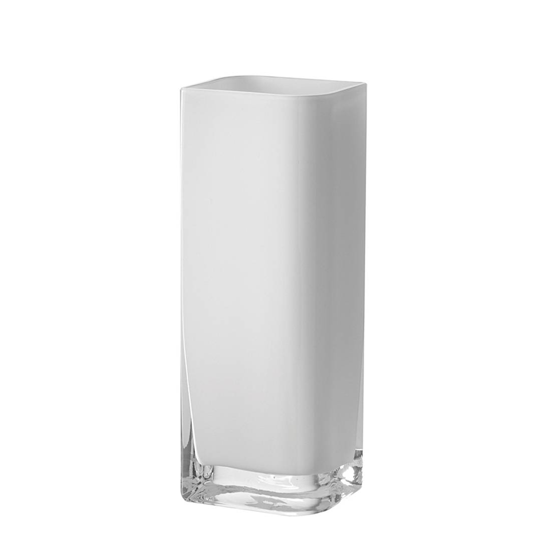 Lucca Vase Glas Weiß 11 x 30 cm