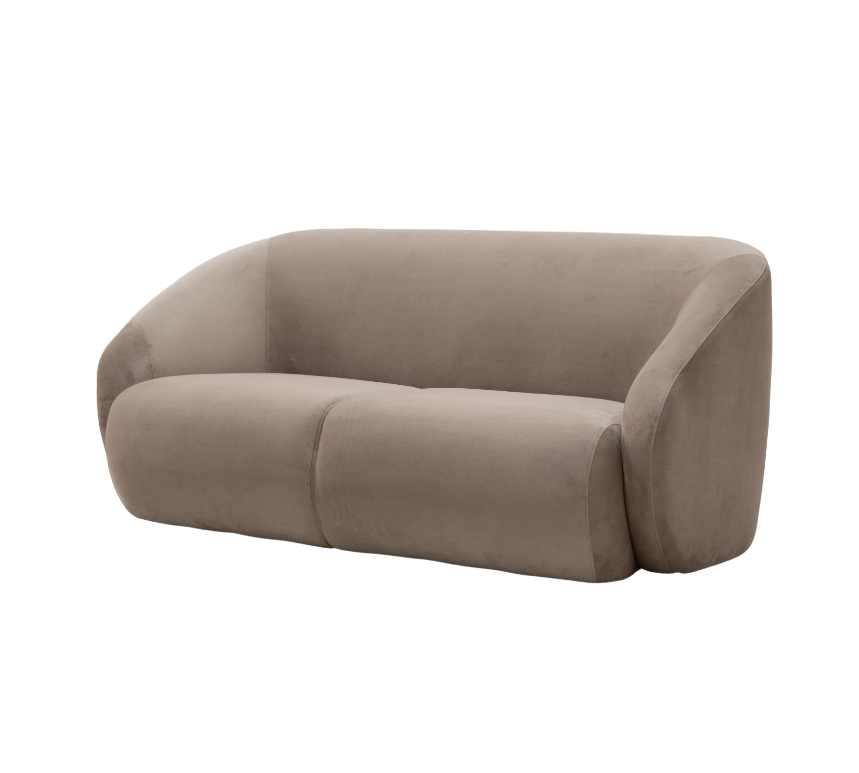 Blanca Sofa 2-Sitzer Samt Warm Beige