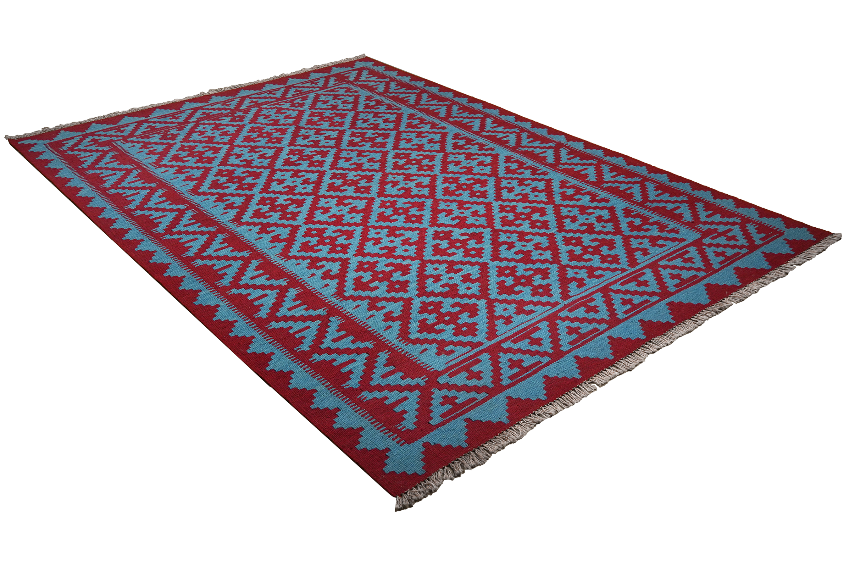 Kilim Gashgai Teppich Blau