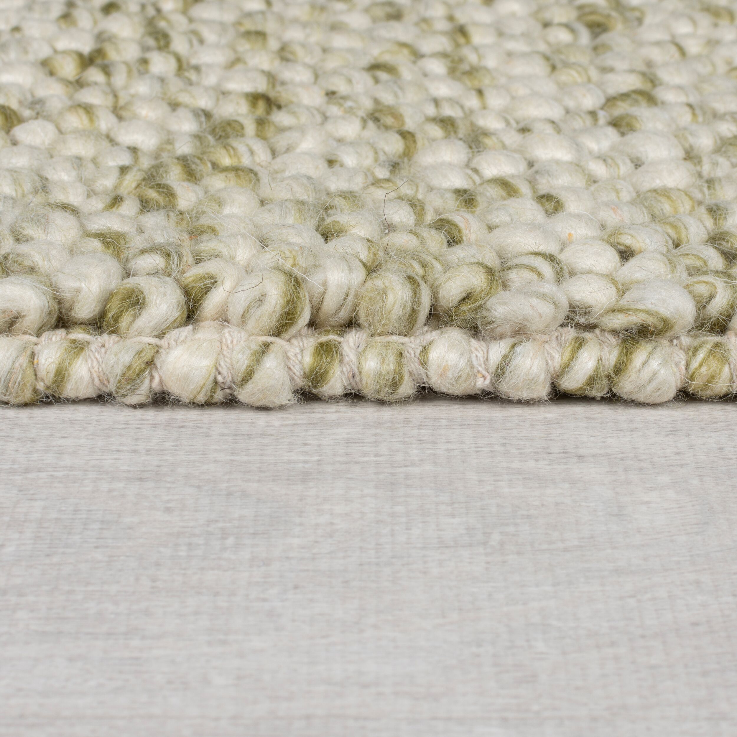 Minerals Carpet Wool Green 80x150cm