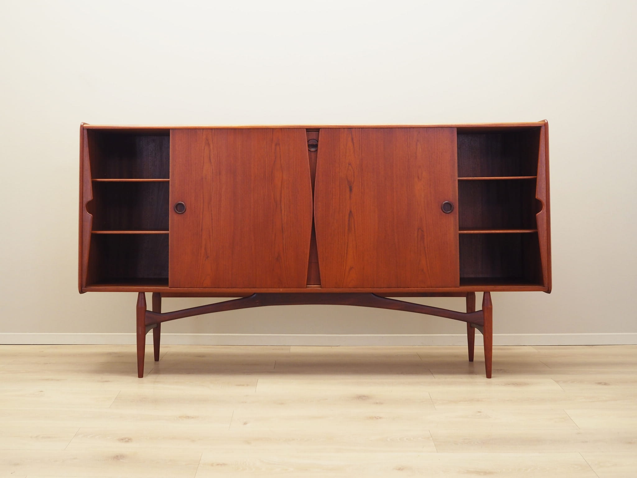 Vintage Sideboard Teakholz Braun 1970er Jahre