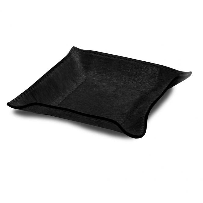 Jack Ablage Leder Schwarz