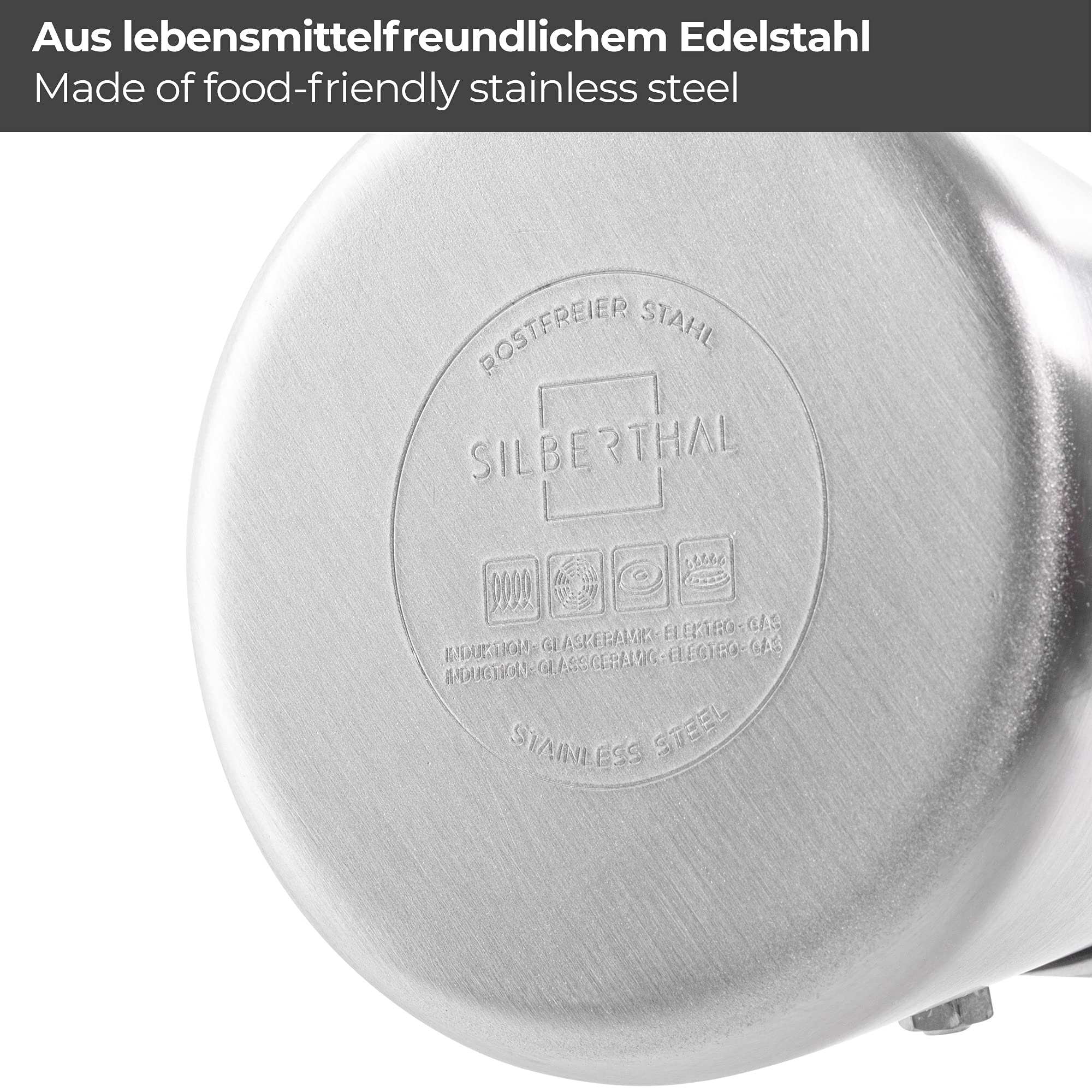 Espressokocher Edelstahl 300 ml Schwarz
