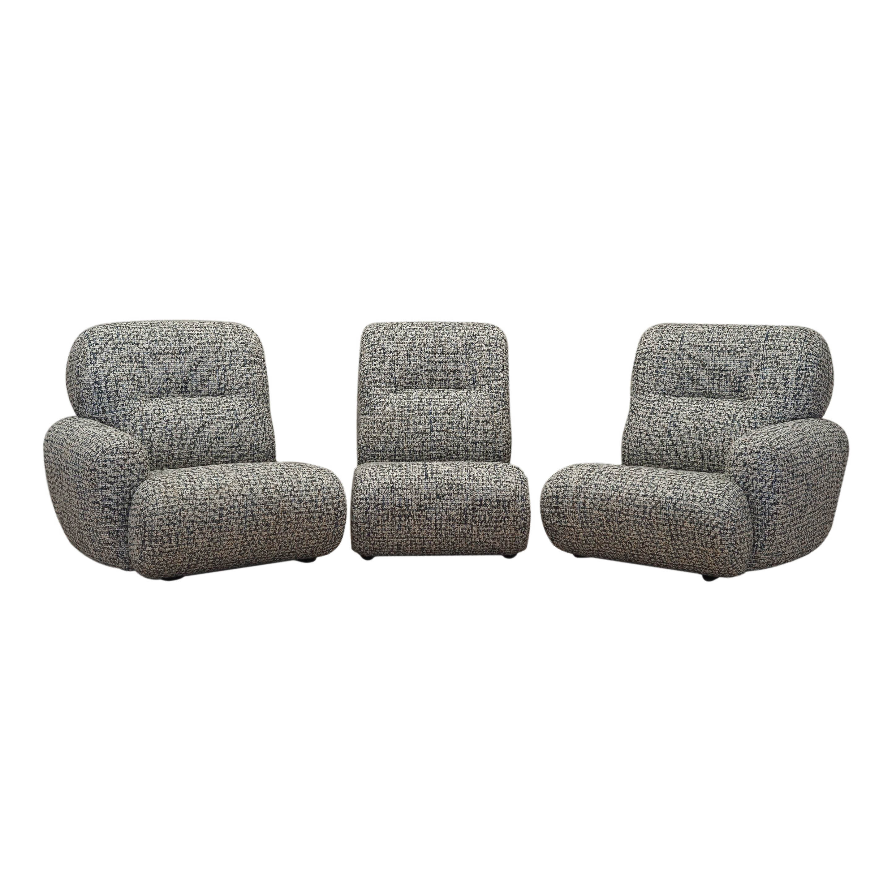 Modulares Sofa 3-teilig 1960er Jahre 