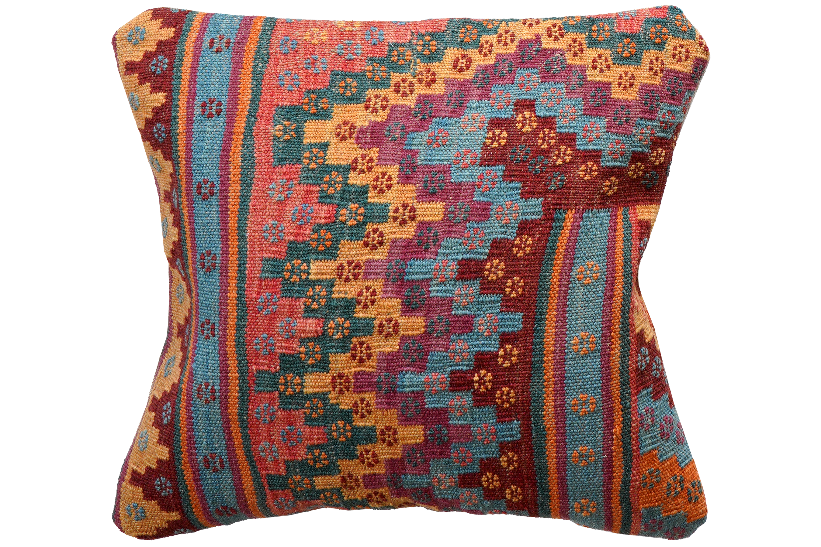Kilim Kissenbezug Mehrfarbig