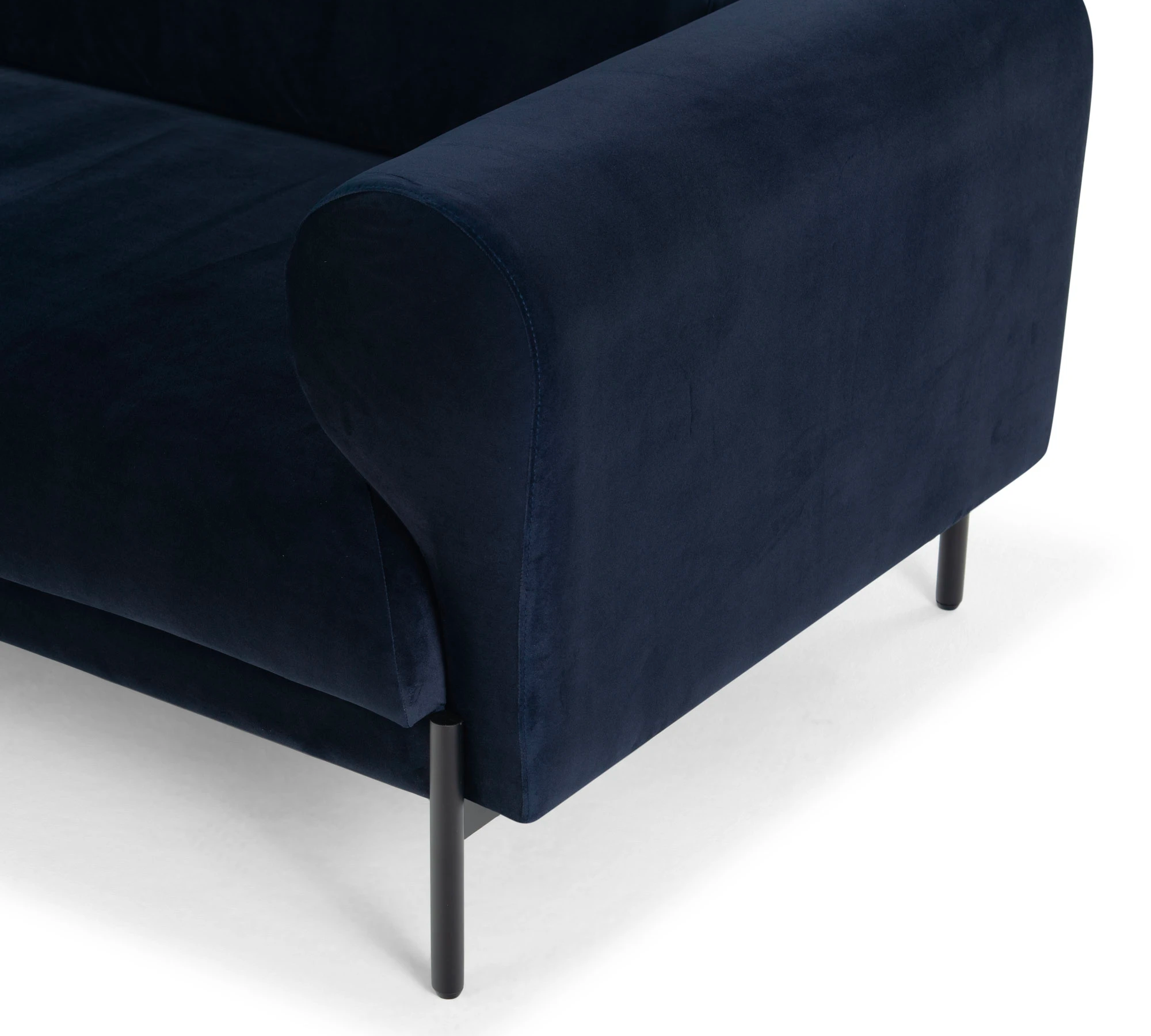 Maggie Sofa 3-Sitzer Velour Lux Navy