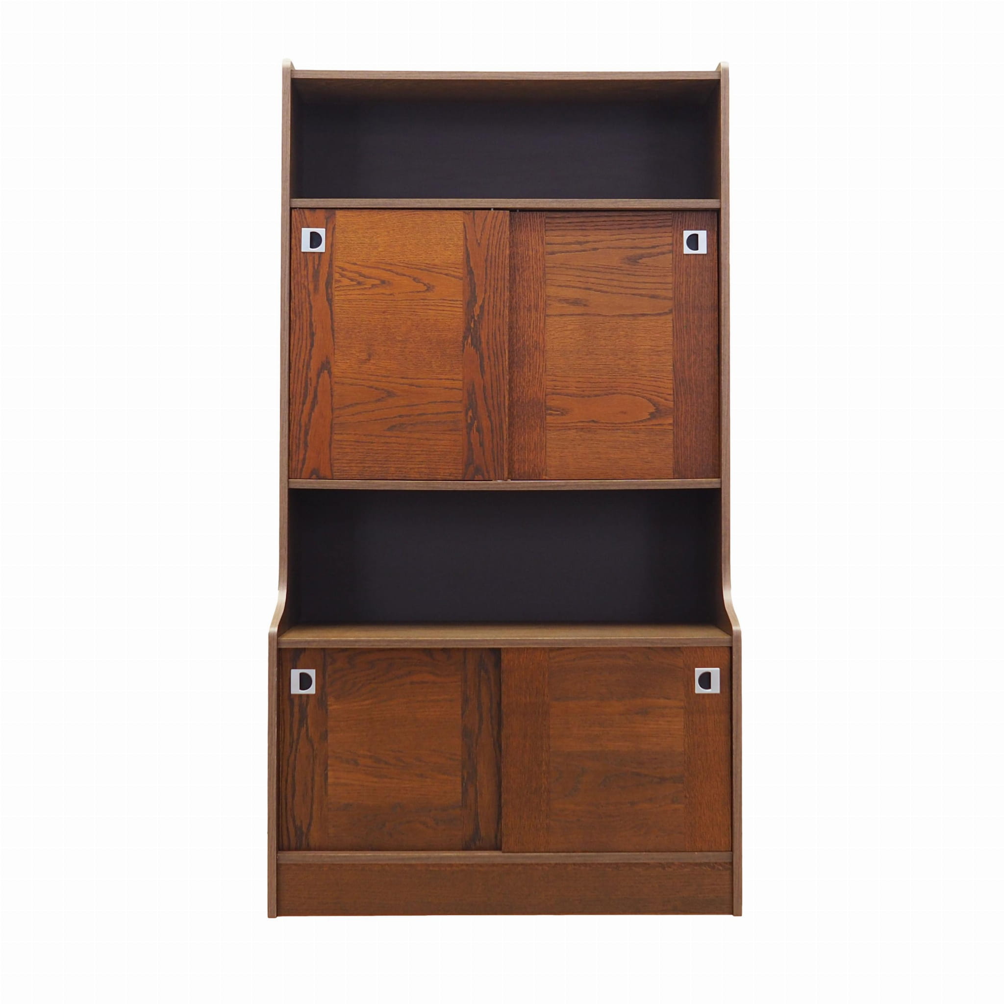 Libreria in legno marrone anni '70