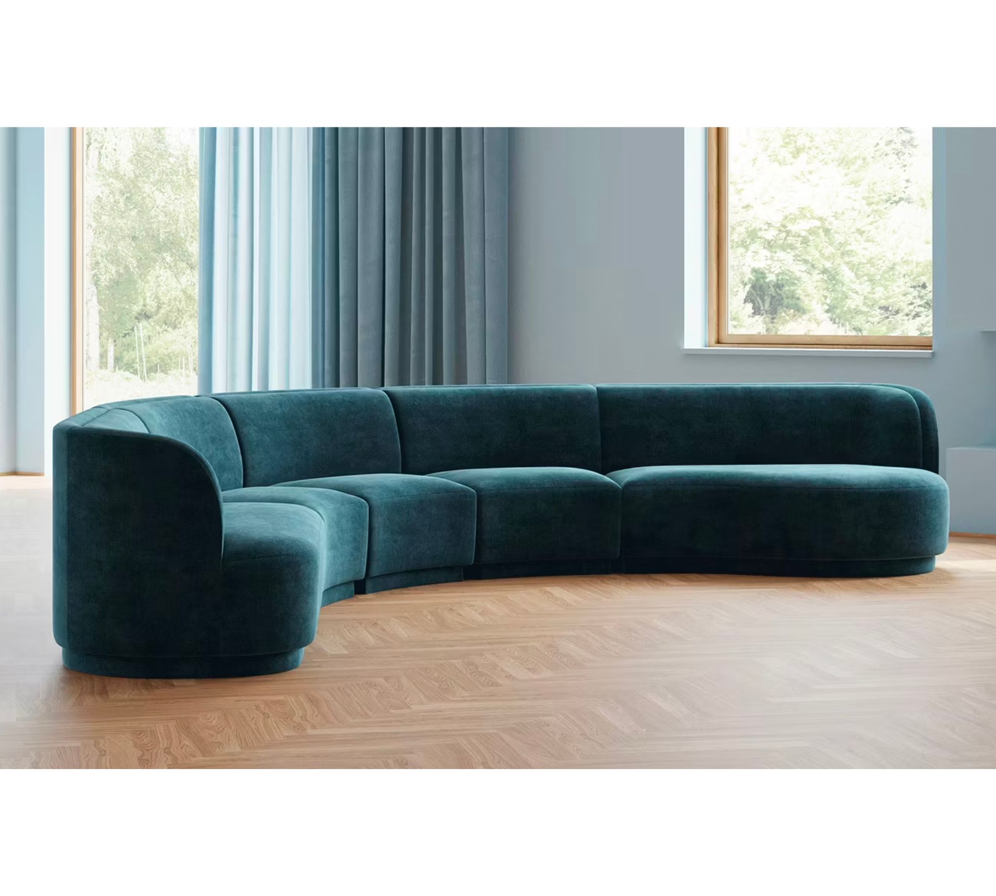 Nora 2-Sitzer Chaise Modul Links Maya Cream