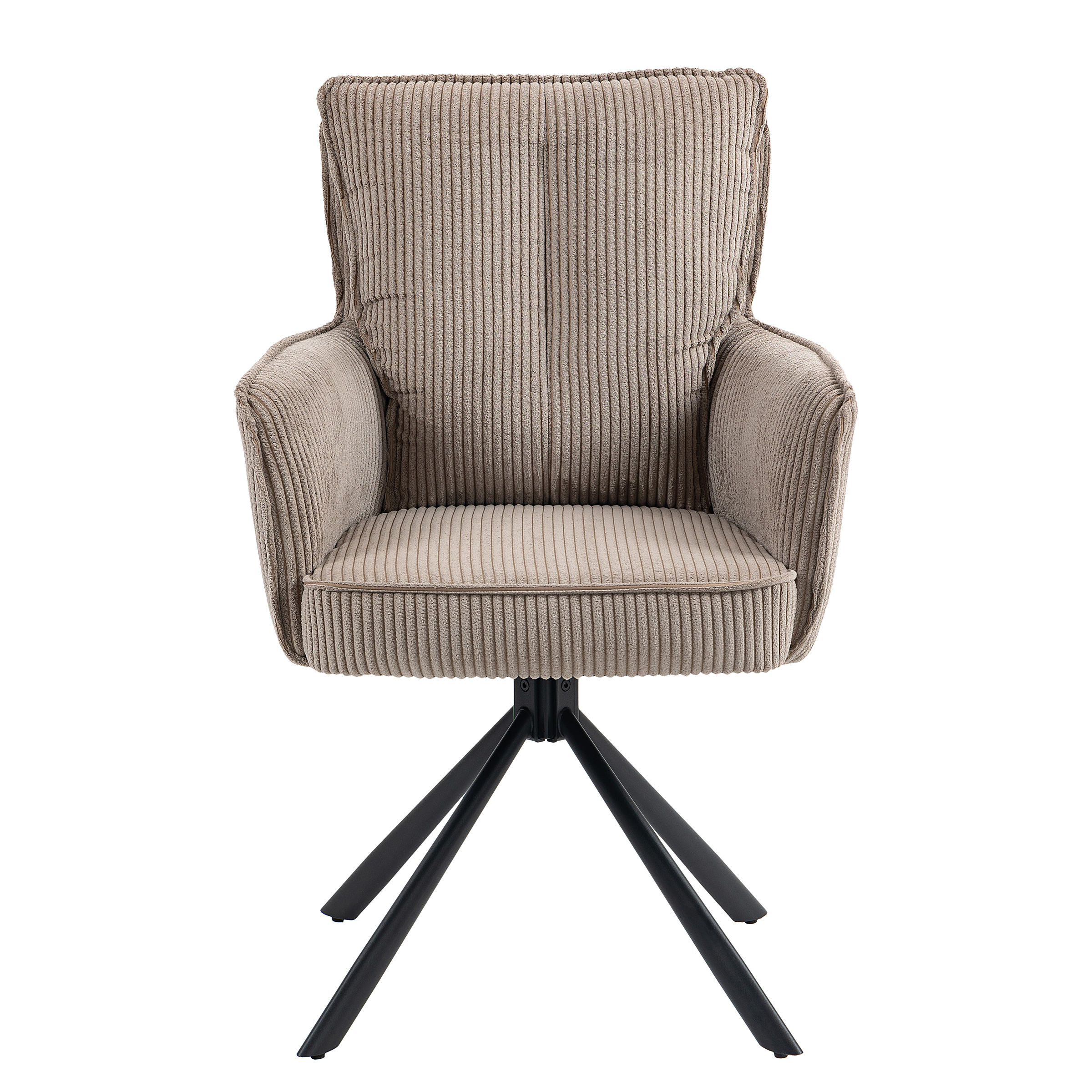 2x Drehbarer Armlehnenstuhl SALVIN Cappuccino