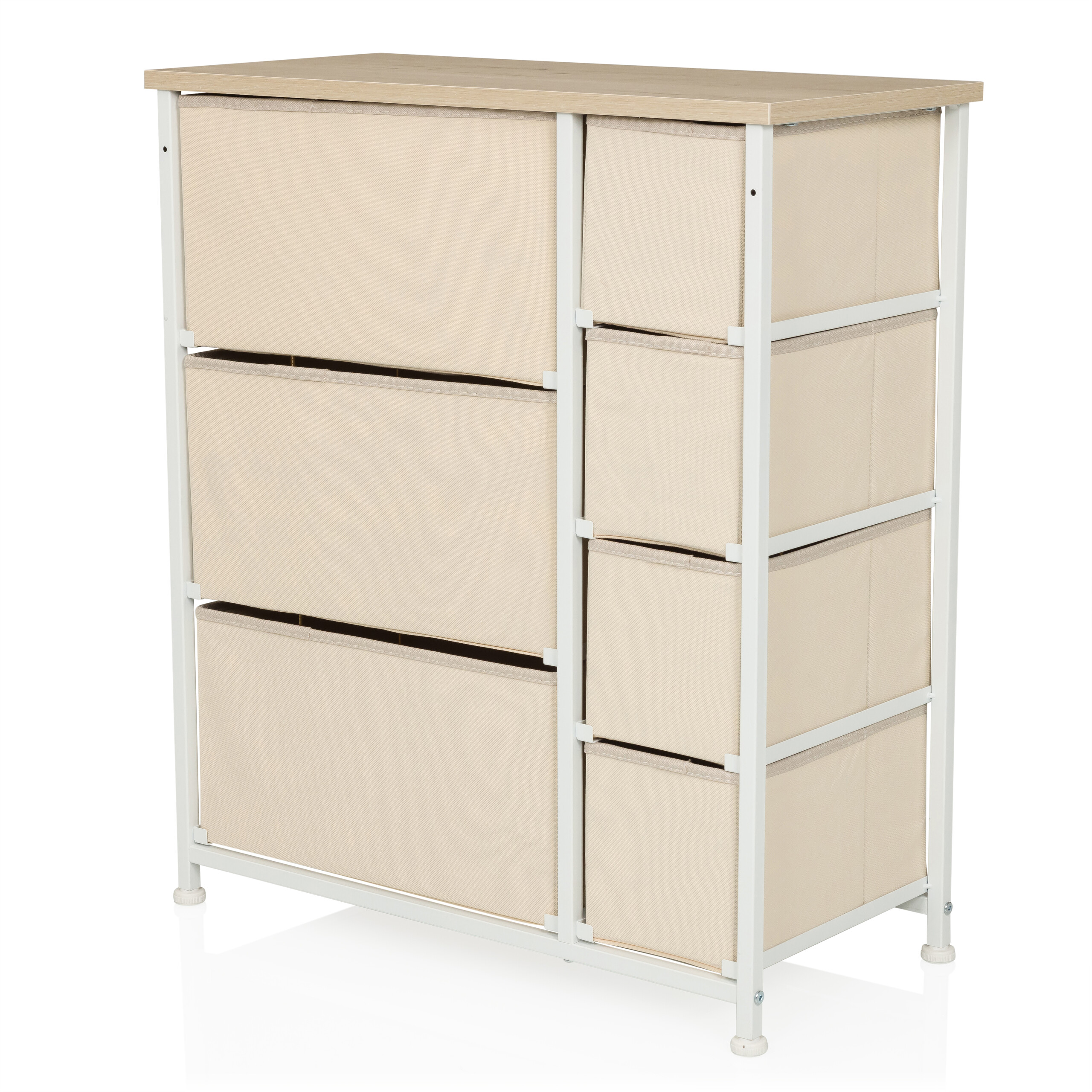 FOLDRESS B Scaffale con 7 scomparti Beige