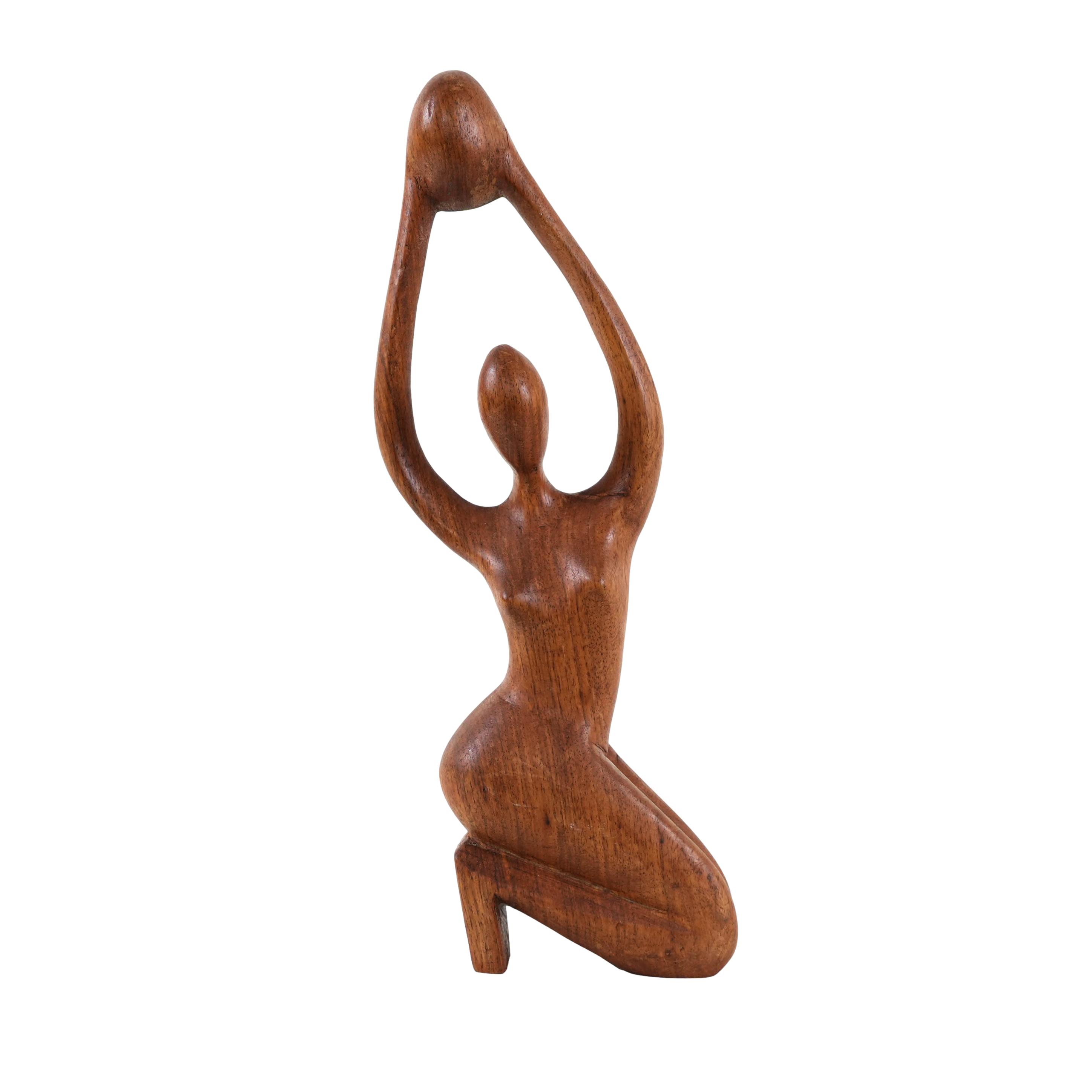 Sculpture Woman Teak 1970s