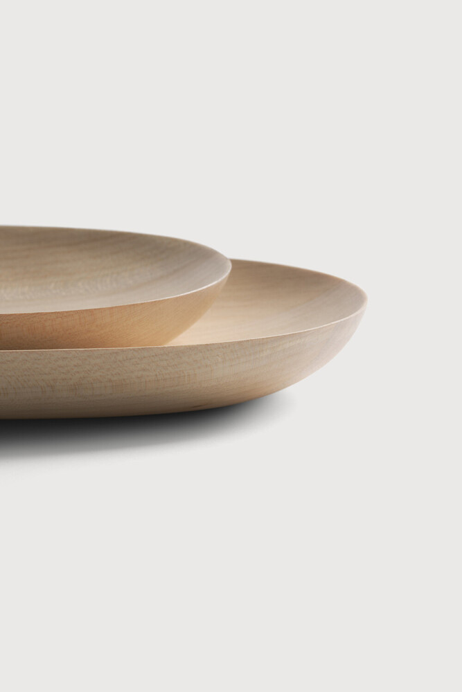 2x Thin Oval Board Ash wood