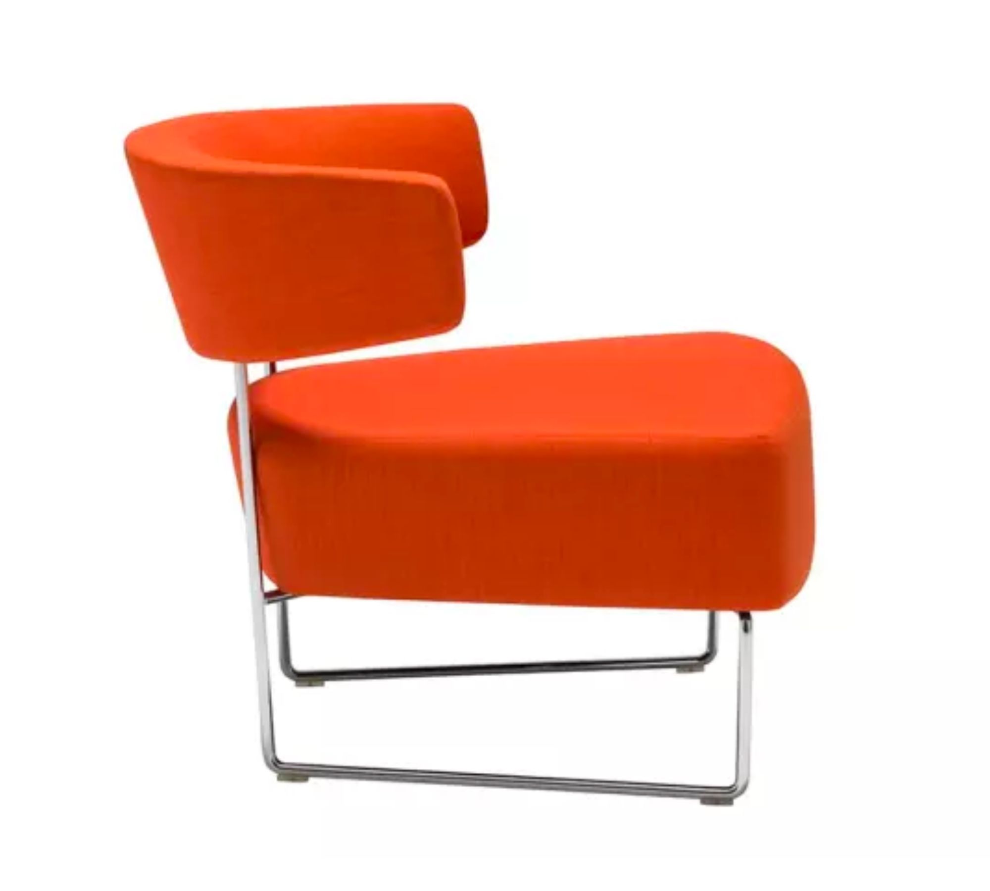 Tauro BU1934 Polstersessel Stahl Stoff Orange