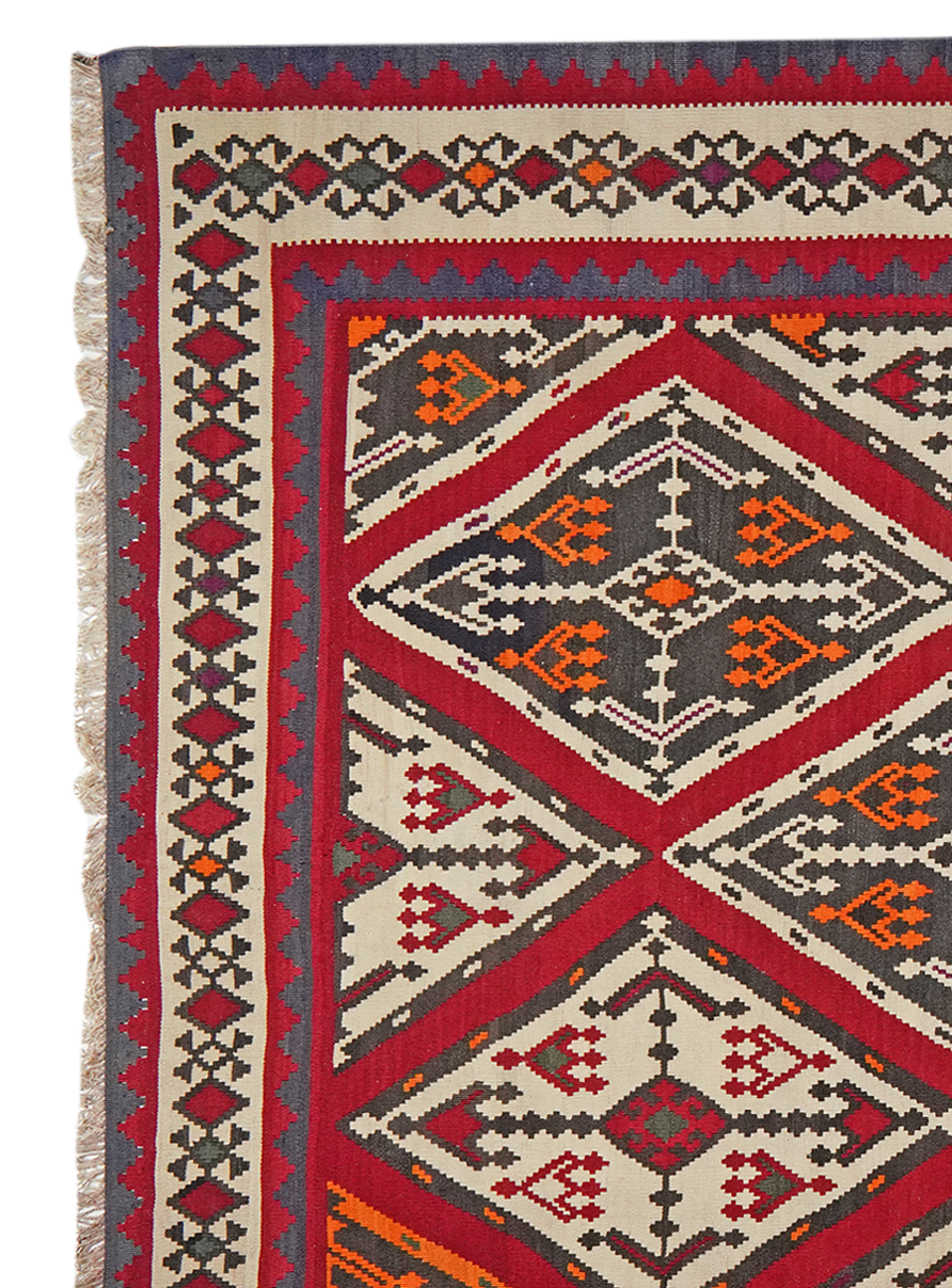 Kilim Gashgai Teppich Mehrfarbig