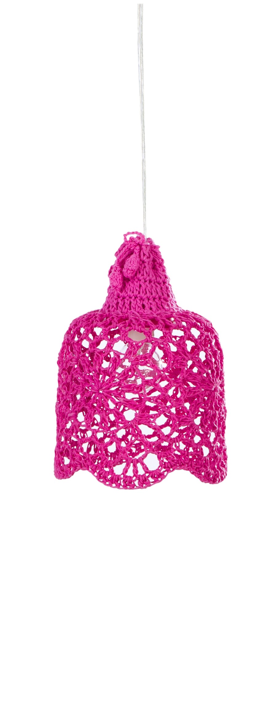 Goa Small Pendelleuchte Handgefertigt Fuchsia