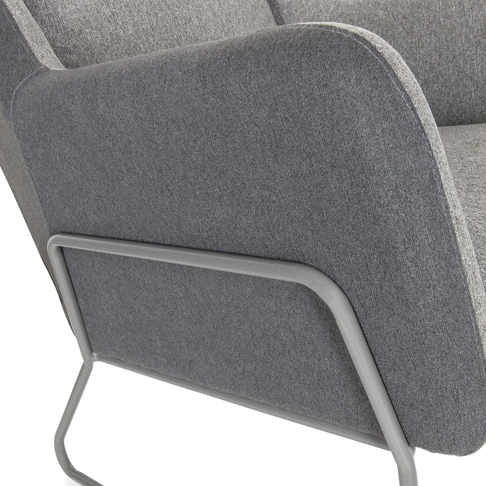 LAGUN armchair fabric grey
