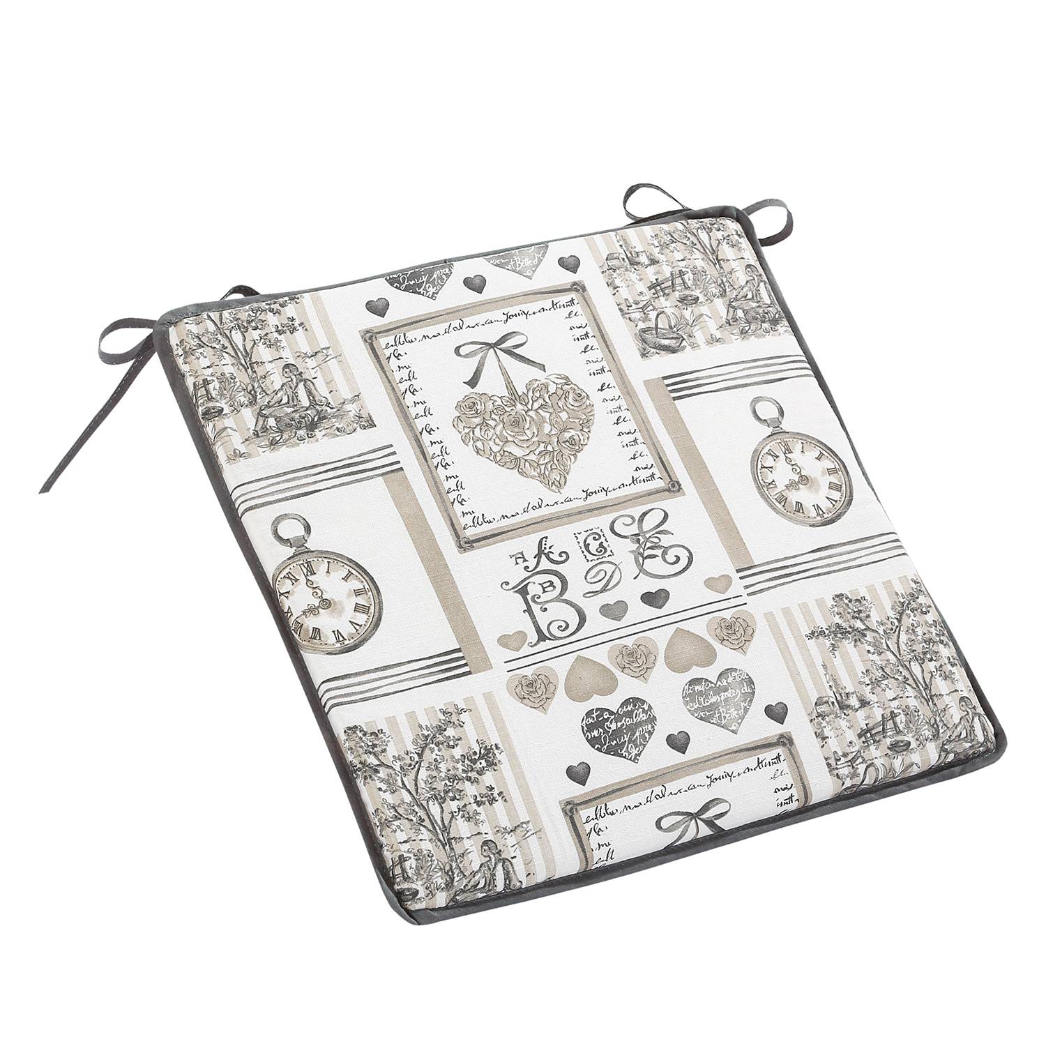 Sitzkissen Maadi I Baumwollstoff Mehrfarbig