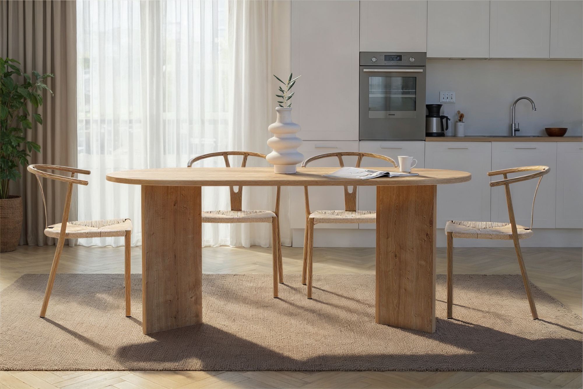 Sablin Dining table Sapphire Oak