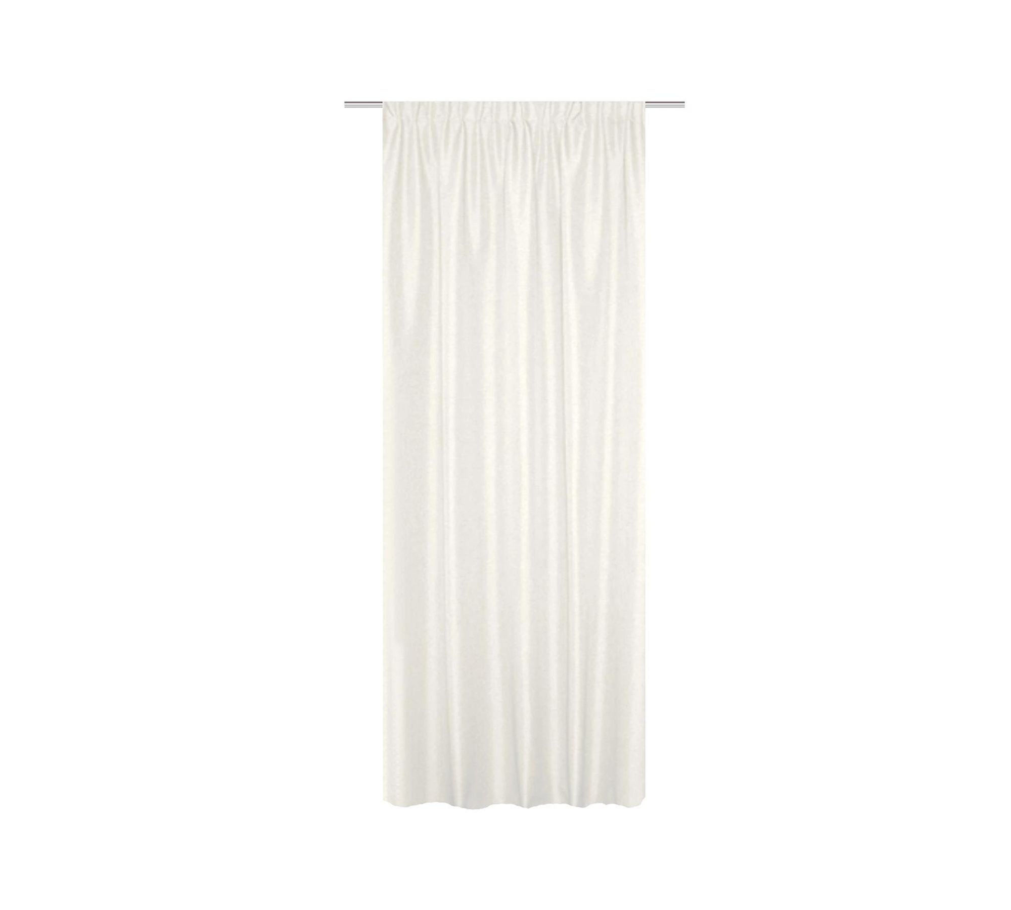 Vorhang Textil Weiß