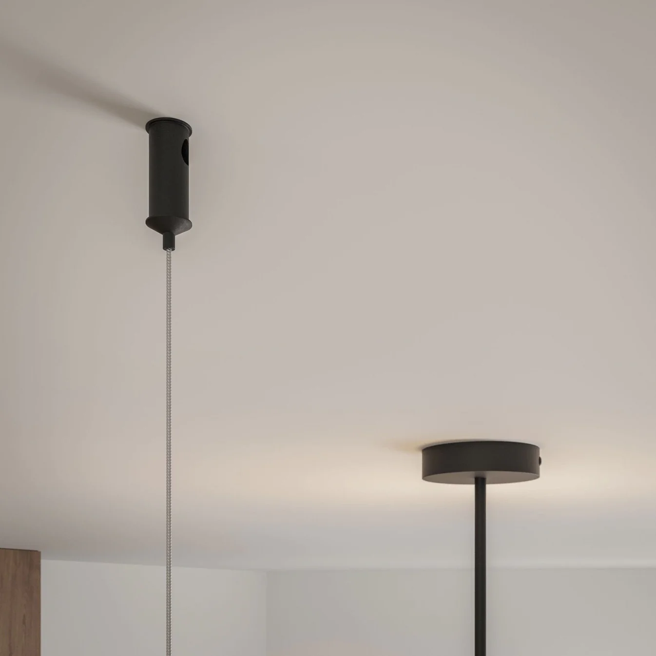 Ajax Deckenleuchte Aluminium Schwarz