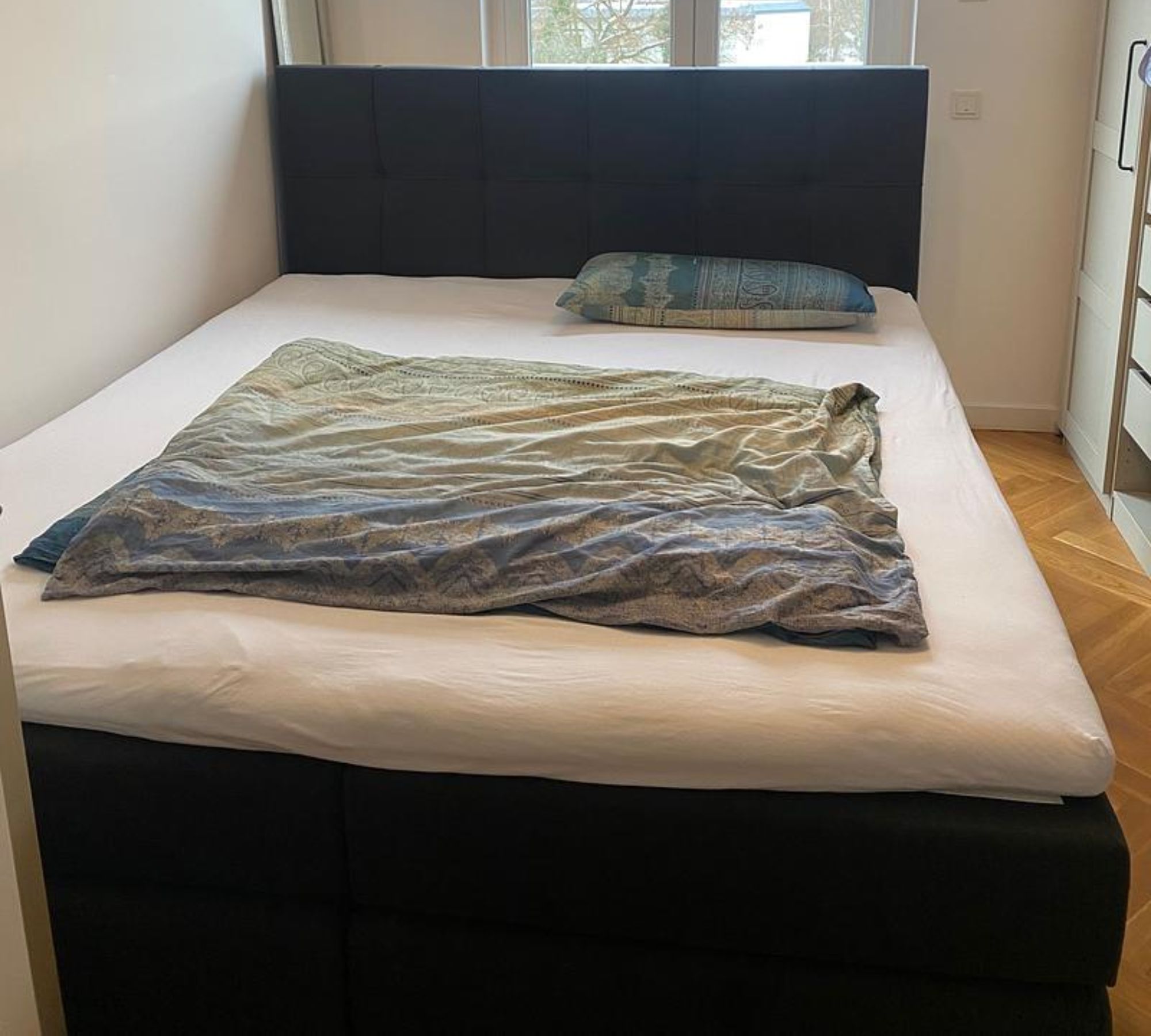 Boxspringbett Grau 180x200 cm