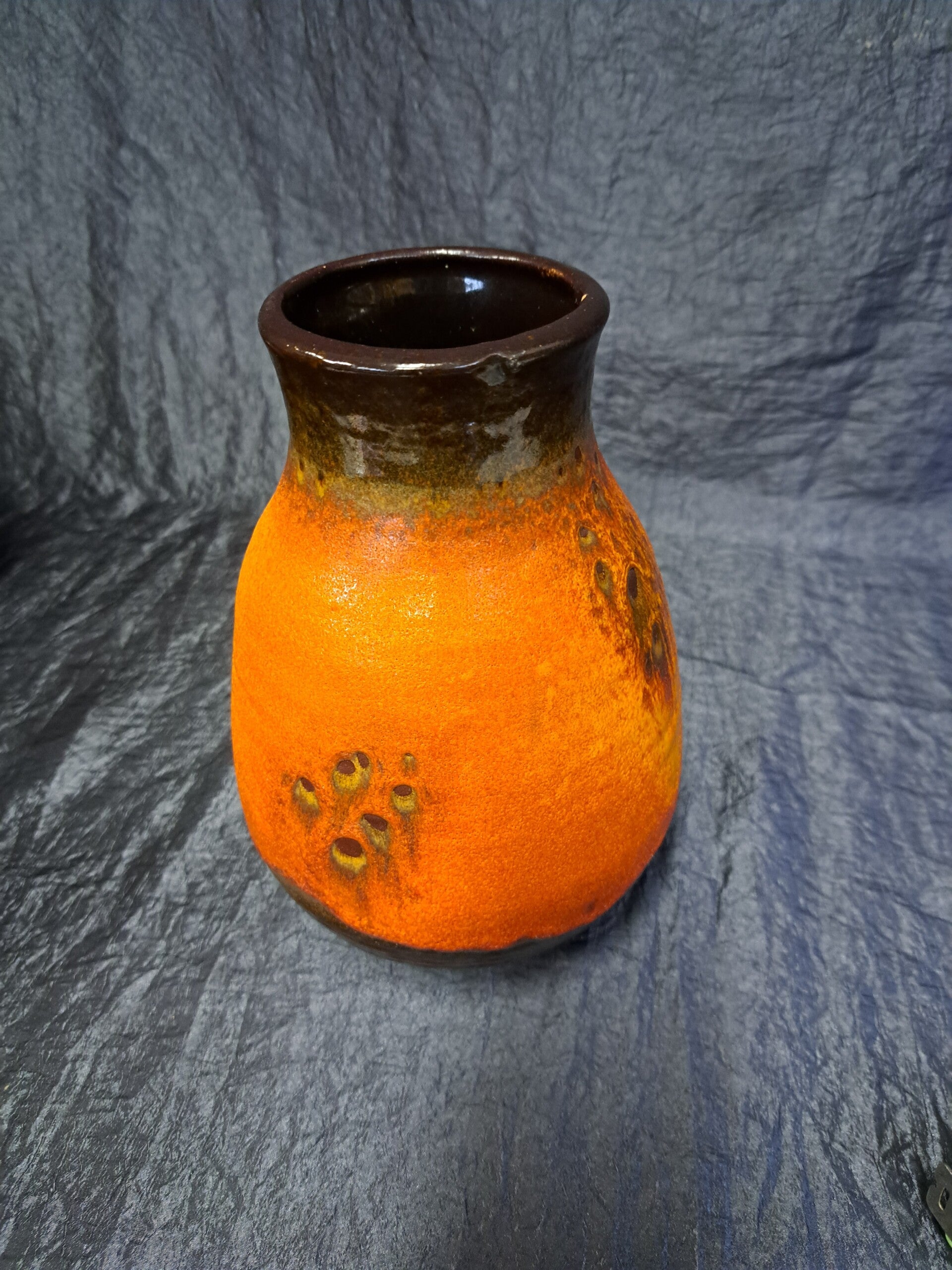 Fat Lava Vase Keramik Orange
