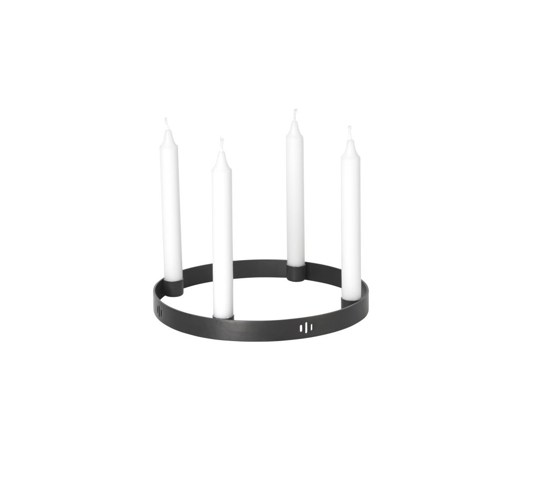 Circle Kerzenhalter Schwarz