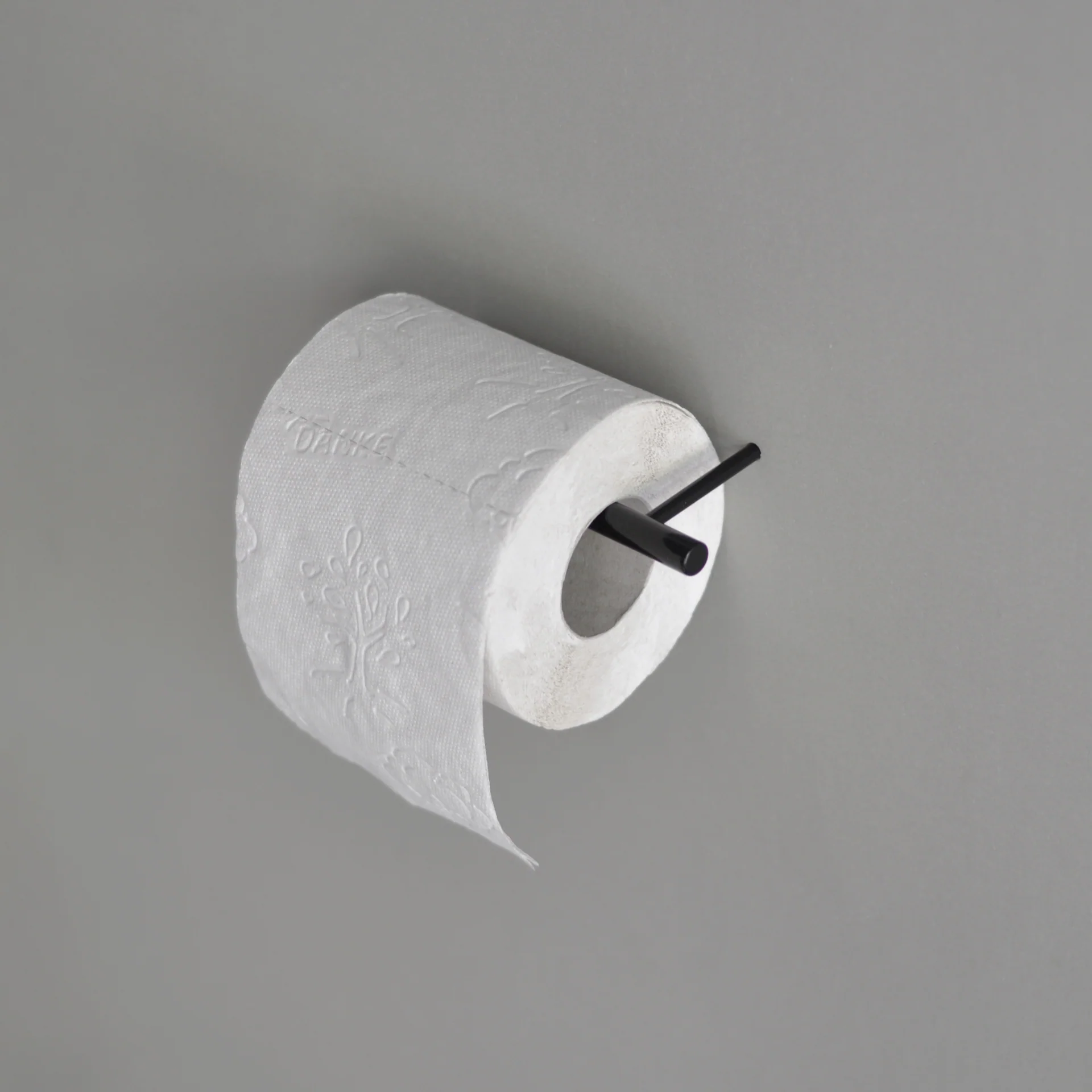 Toilettenpapierhalter Stahl Pulverbeschichtet Schwarz