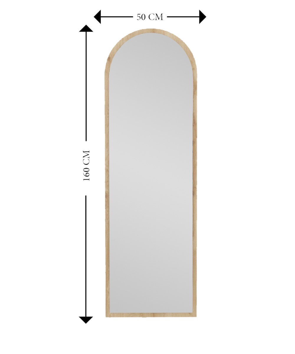 Emma Standspiegel Natur 50cm x 160cm