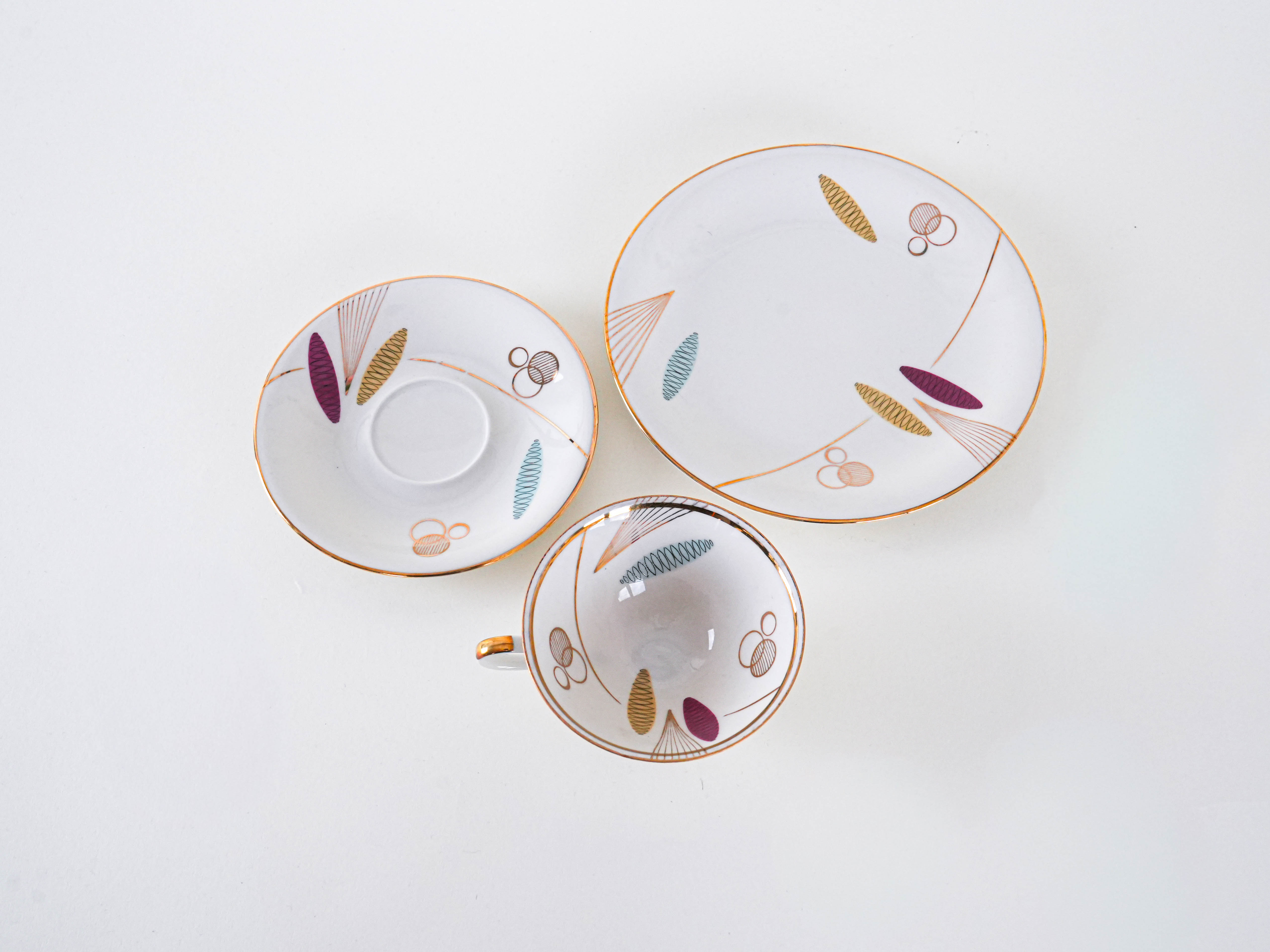 Porcelain cup Multicolored