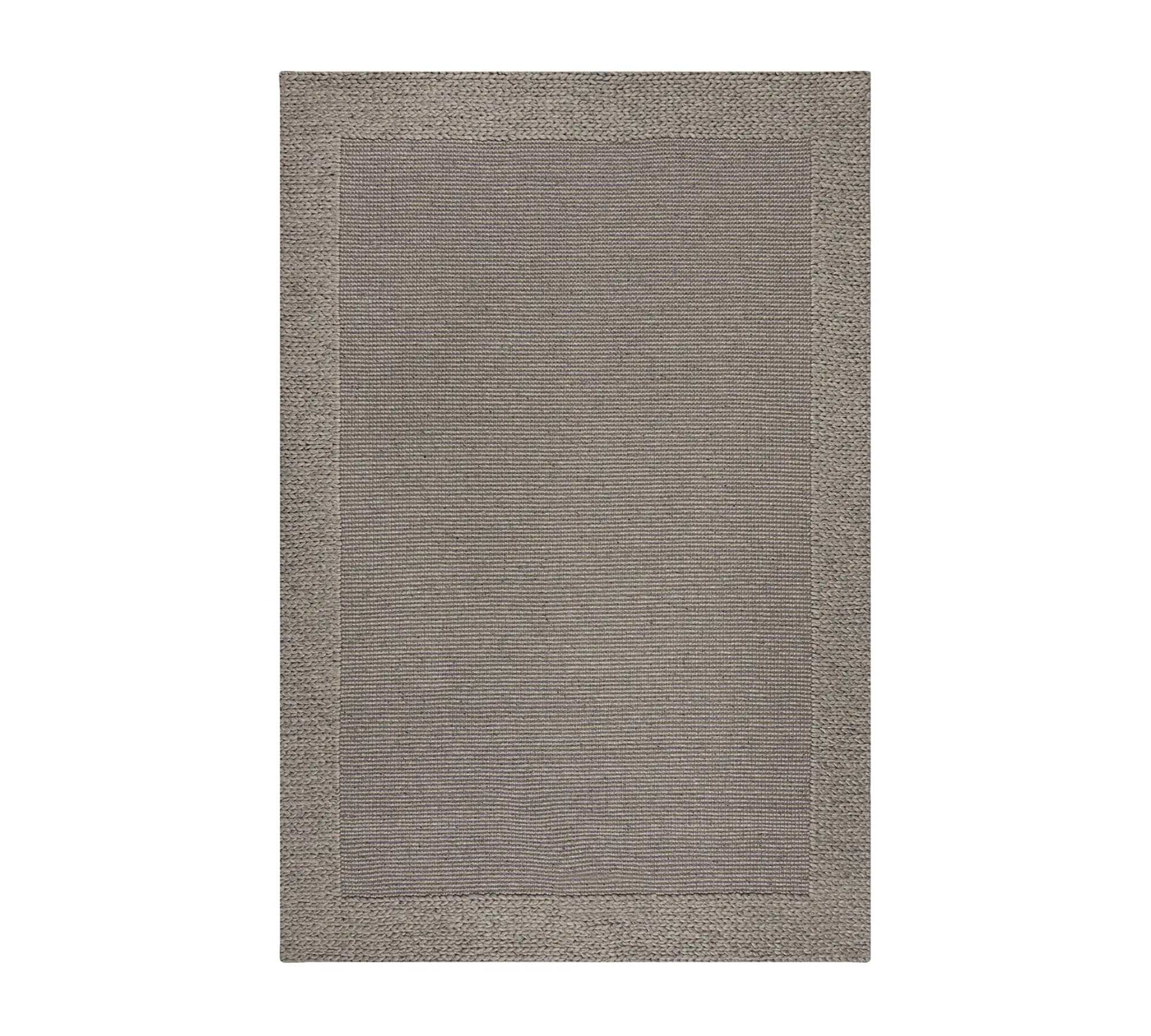 Rug Carpet Wool Grey 200 x 290 cm