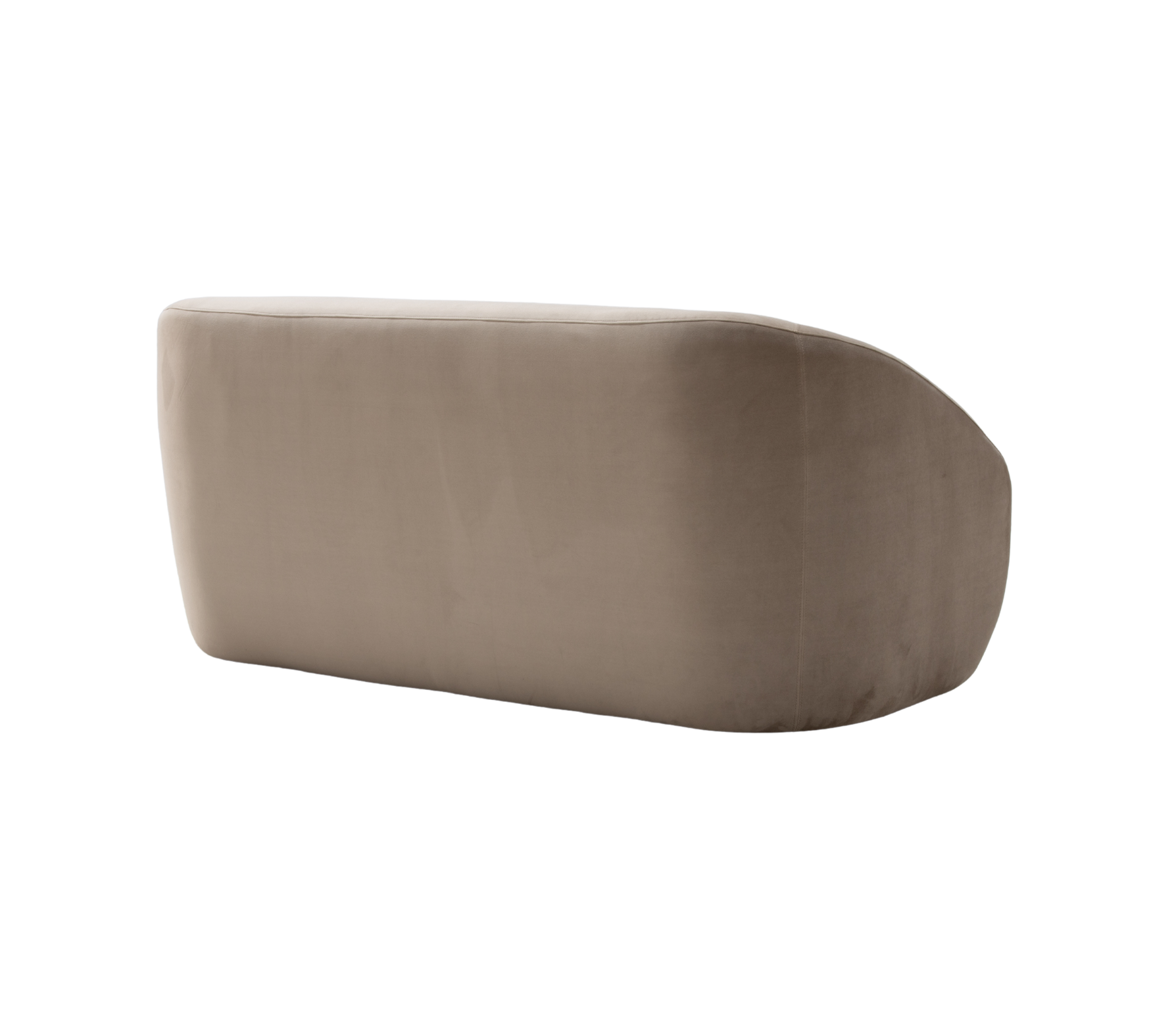 Blanca Sofa 2-Sitzer Samt Warm Beige