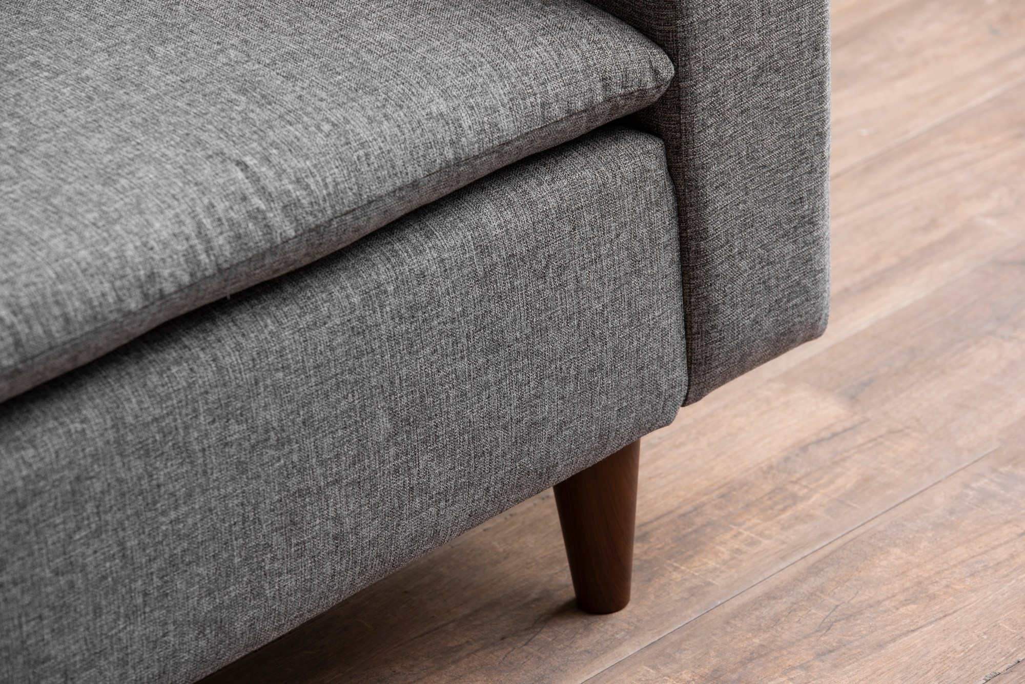 Lungo Sofa 2-Sitzer Hellgrau