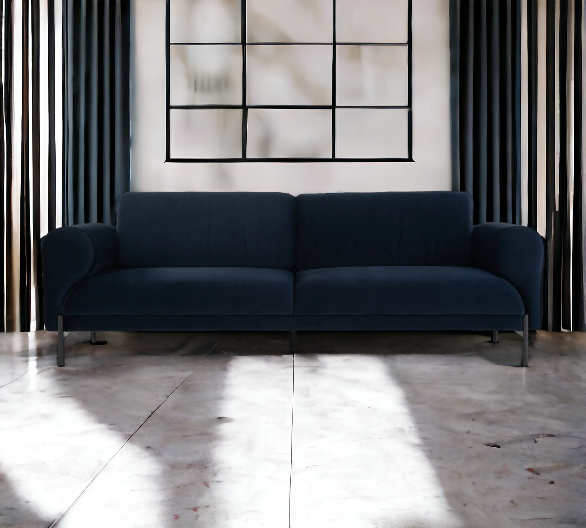 Maggie Sofa 3-Sitzer Velour Lux Navy