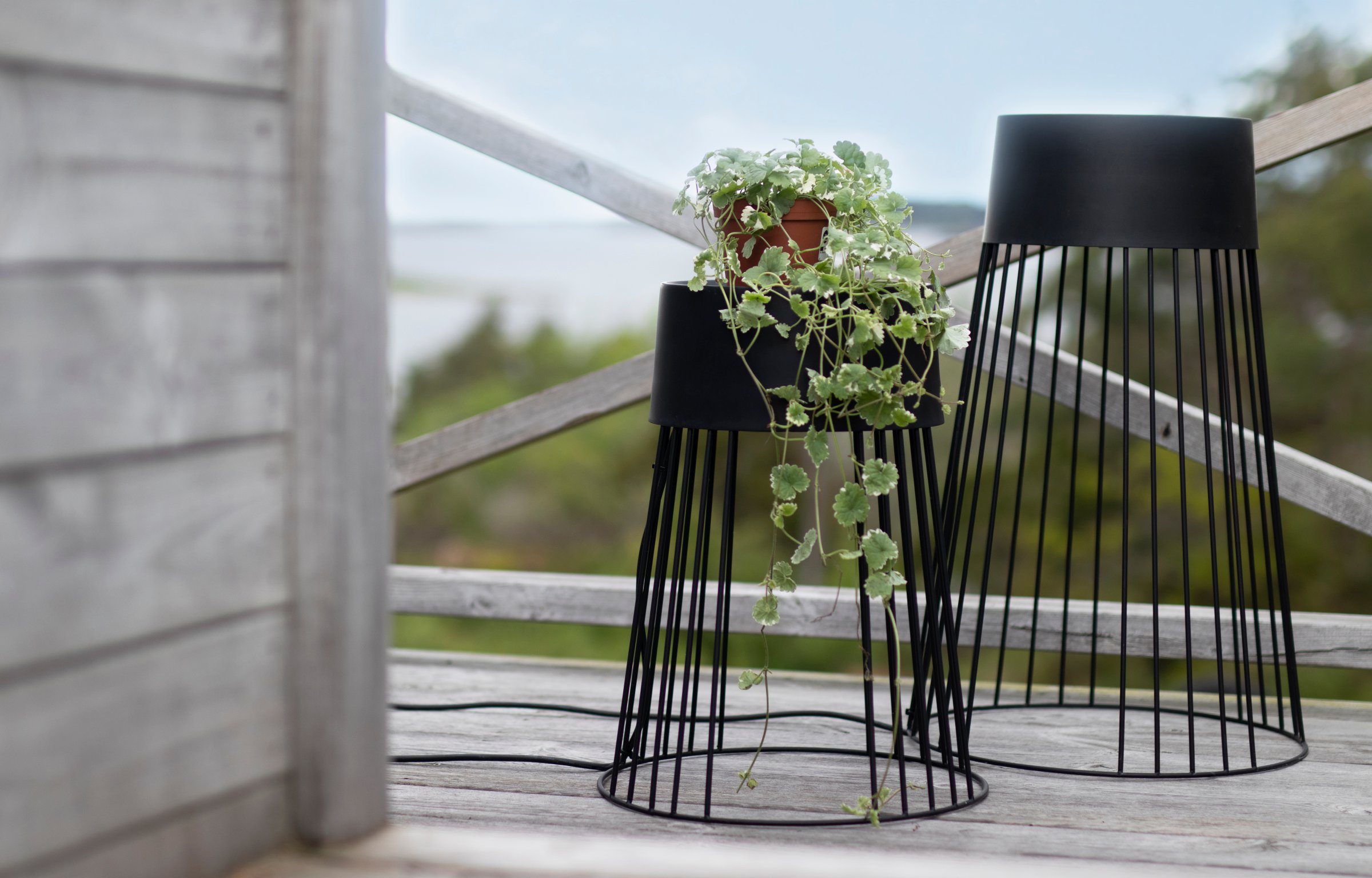 Koster 60 Lampada da terra Metallo Nero IP44