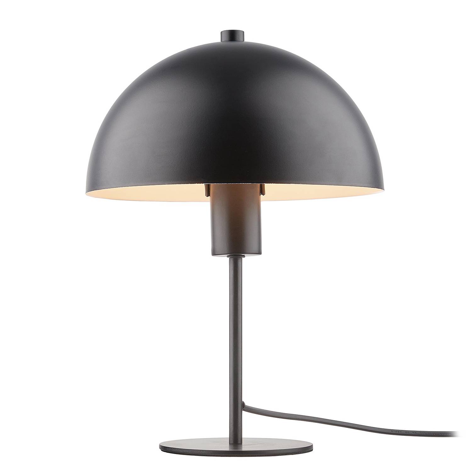 TOPEE Tischlampe Eisen 1-flammig Schwarz