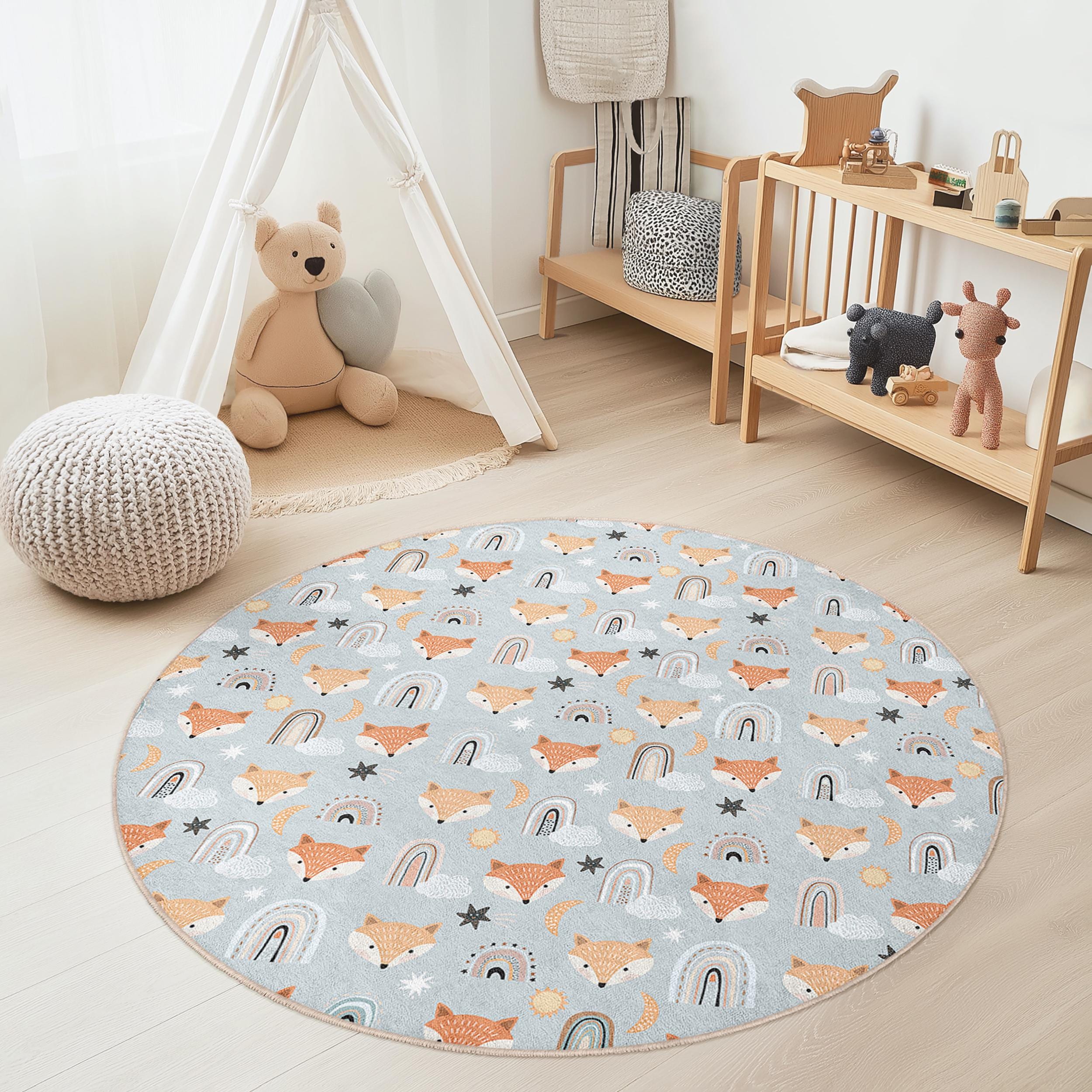 Tappeto per bambini Volpe Multicolore Ø150cm