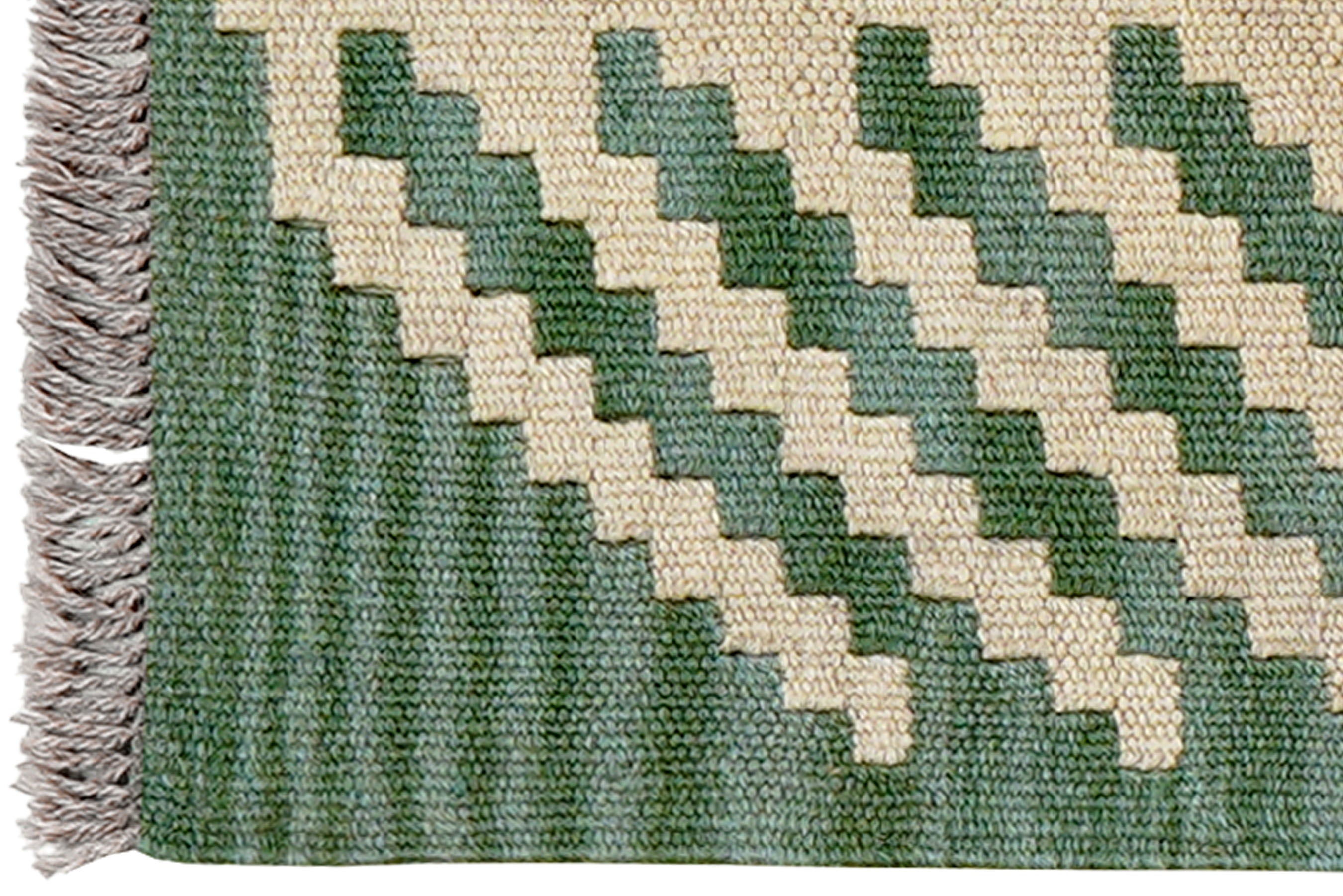 Kilim Gashgai Teppich Wolle Grün