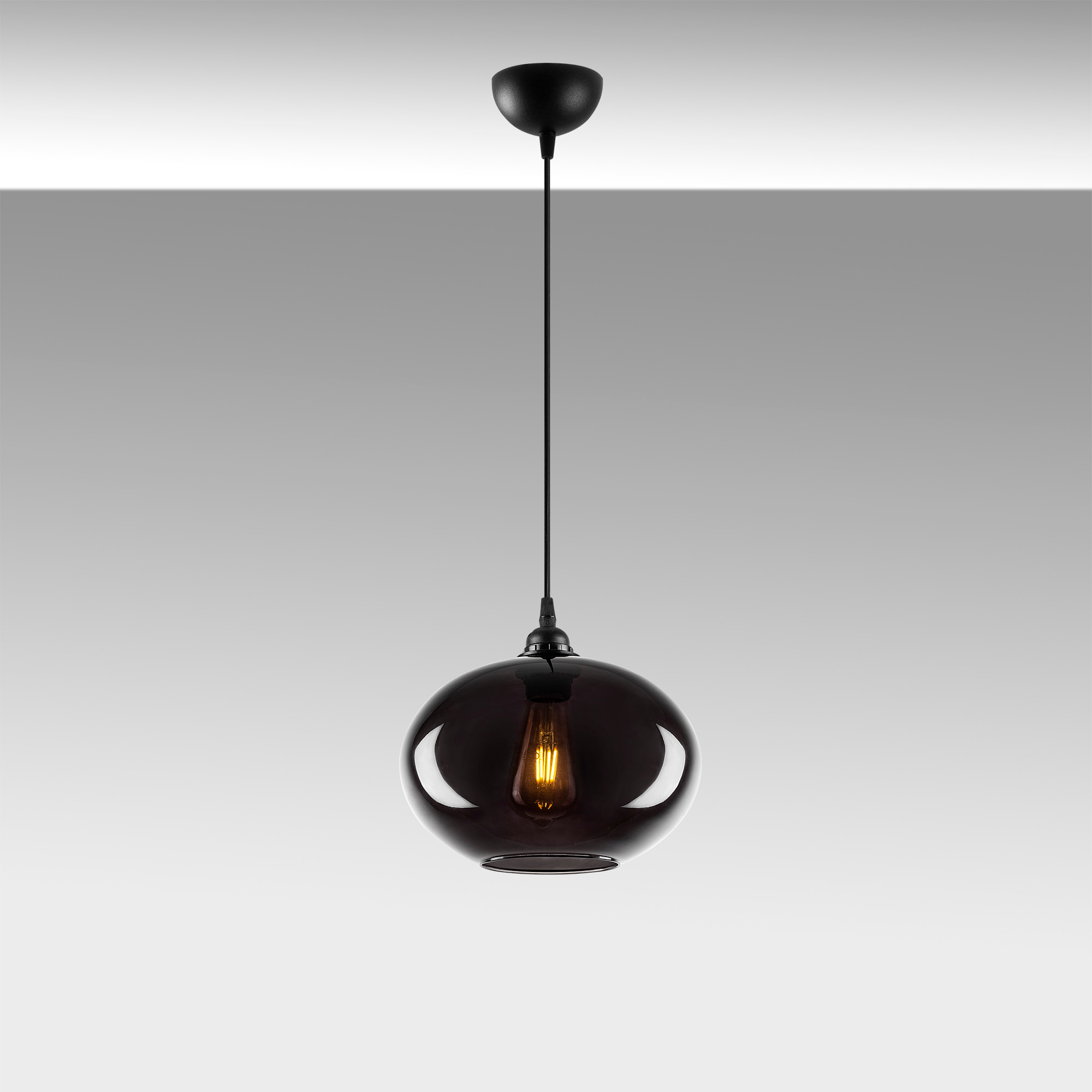 Ceiling light metal smoke-colored Ø 27cm